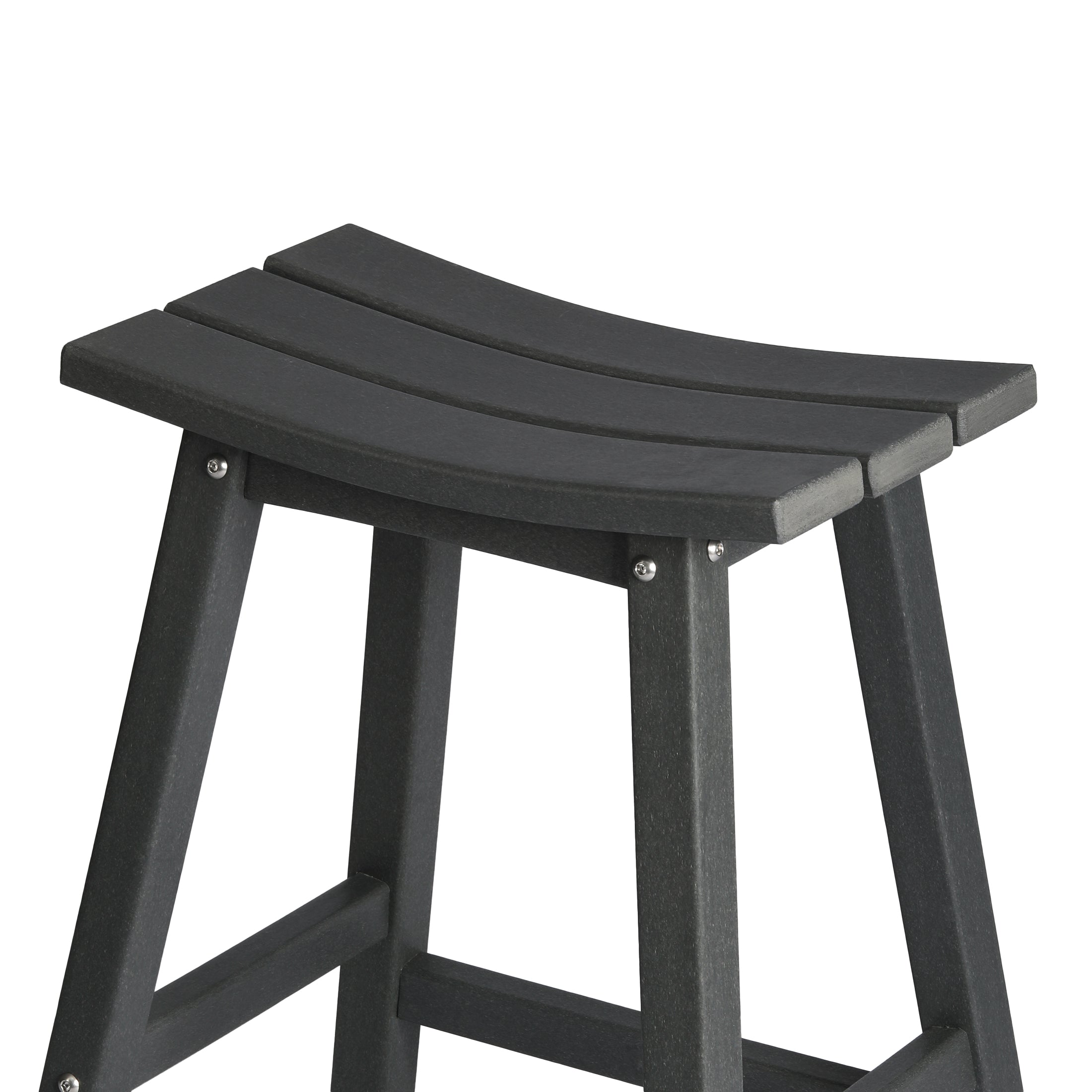 Paradise 2 piece set of 24" height Outdoor / Patio Saddle bar stools