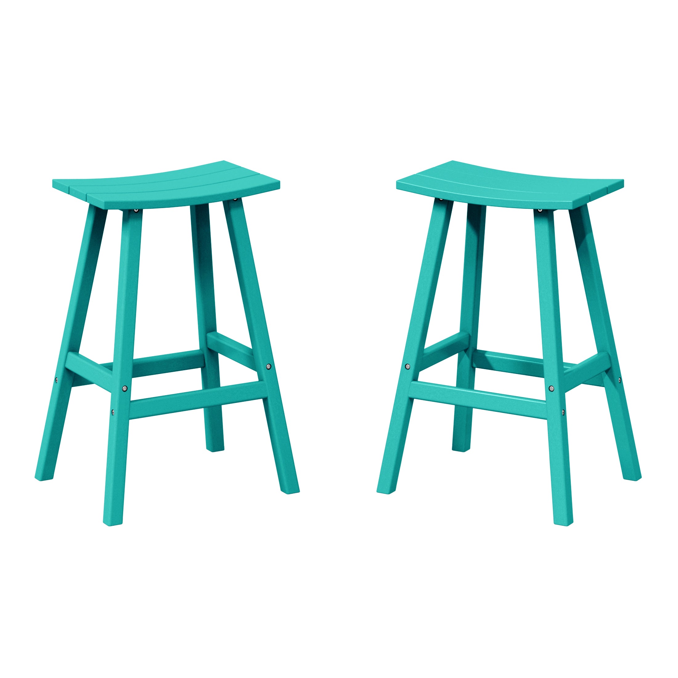 Paradise Westintrends 2 piece set of 29" height Outdoor / Patio Saddle bar stools
