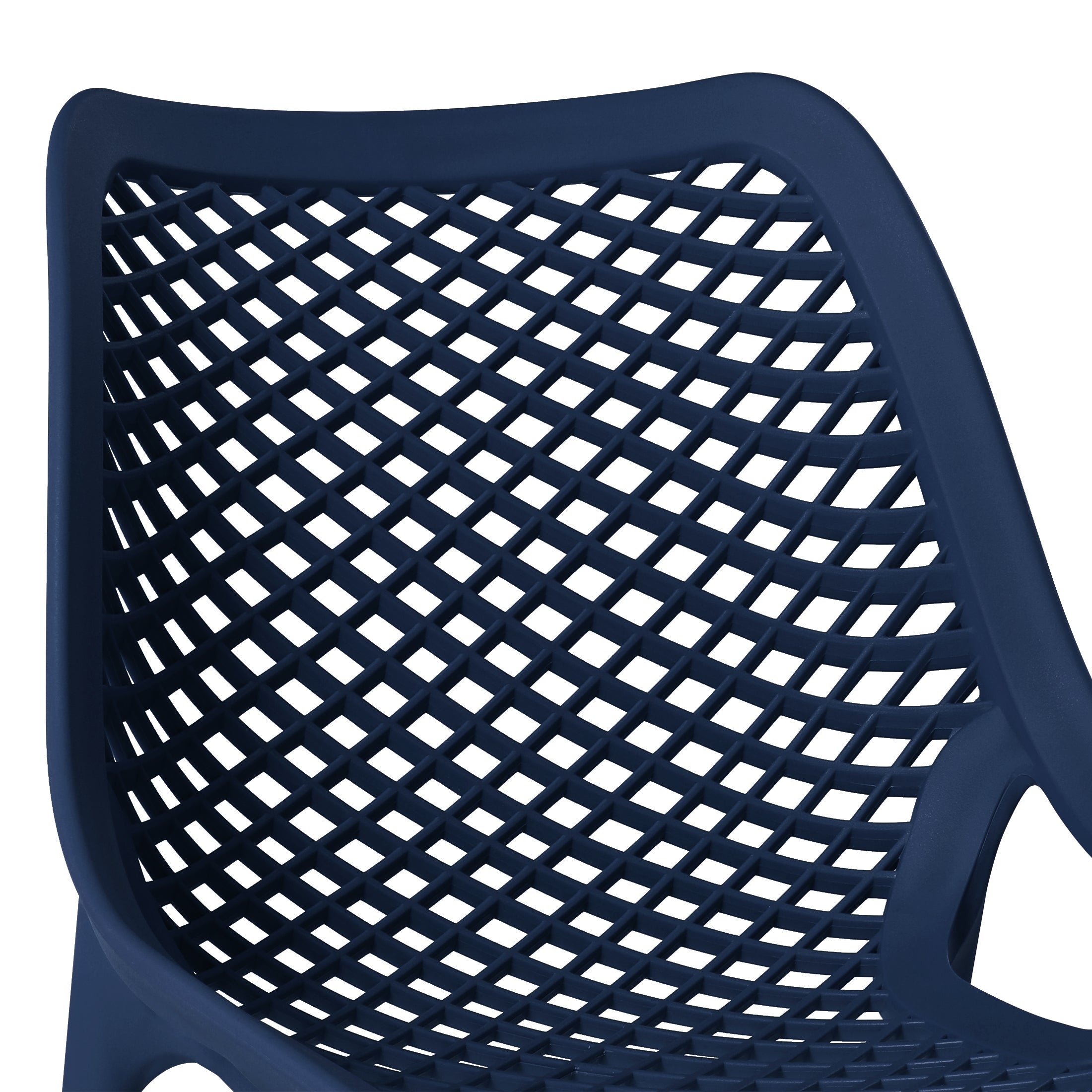 Sunshine Outdoor Stackable Modern Plastic Dining Chairs (Set of 2)