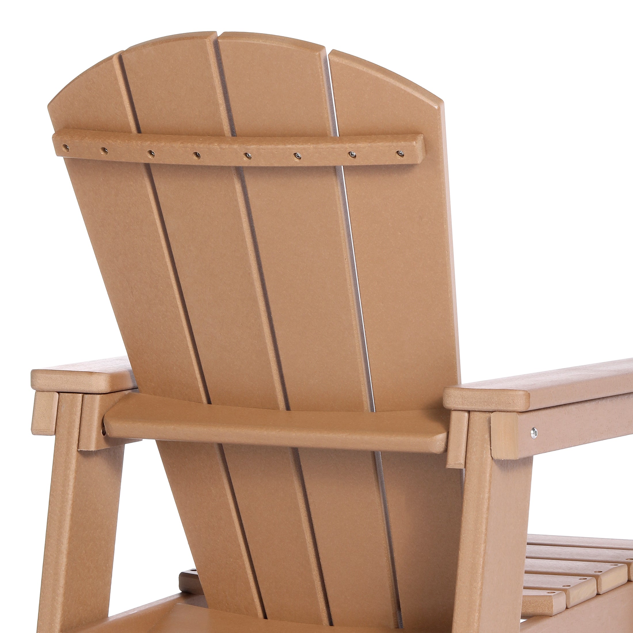 Paradise 2-Piece Kids Outdoor HDPE Adirondack Chair With Square Side Table Set