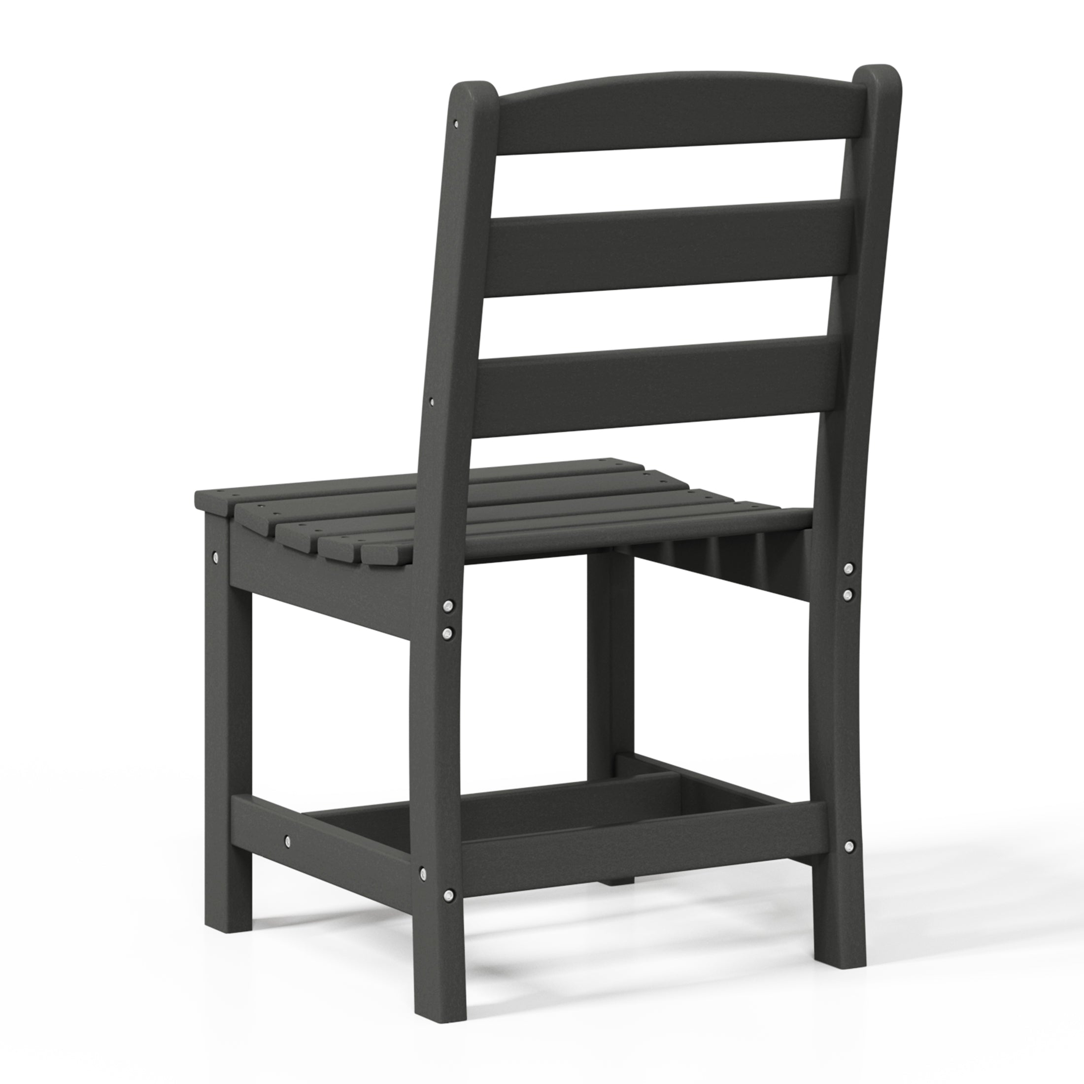Palms Outdoor HDPE Patio Classic Armless Dining Side Chair
