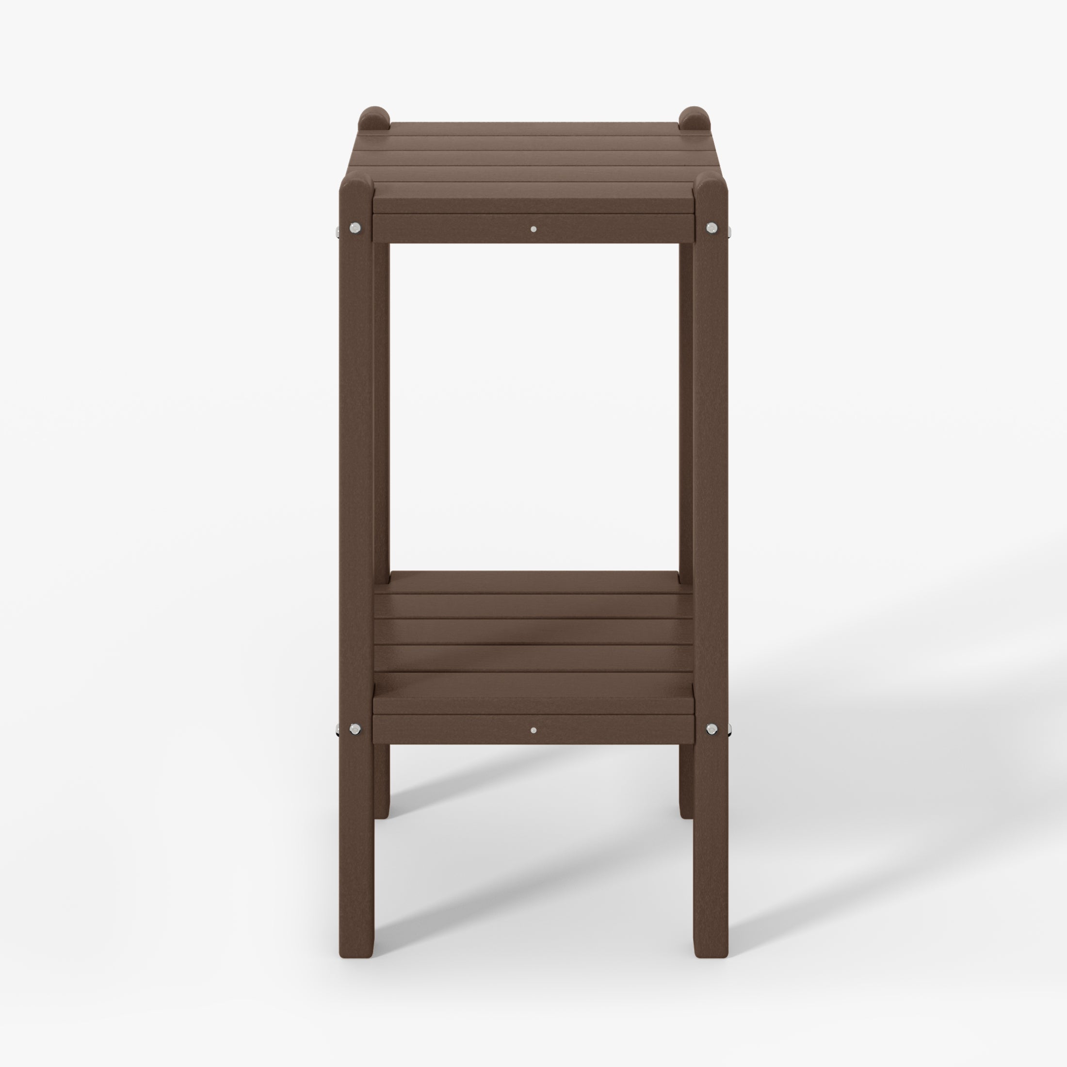 Paradise 36" Outdoor Adirondack HDPE 2-Tier Patio Side Table