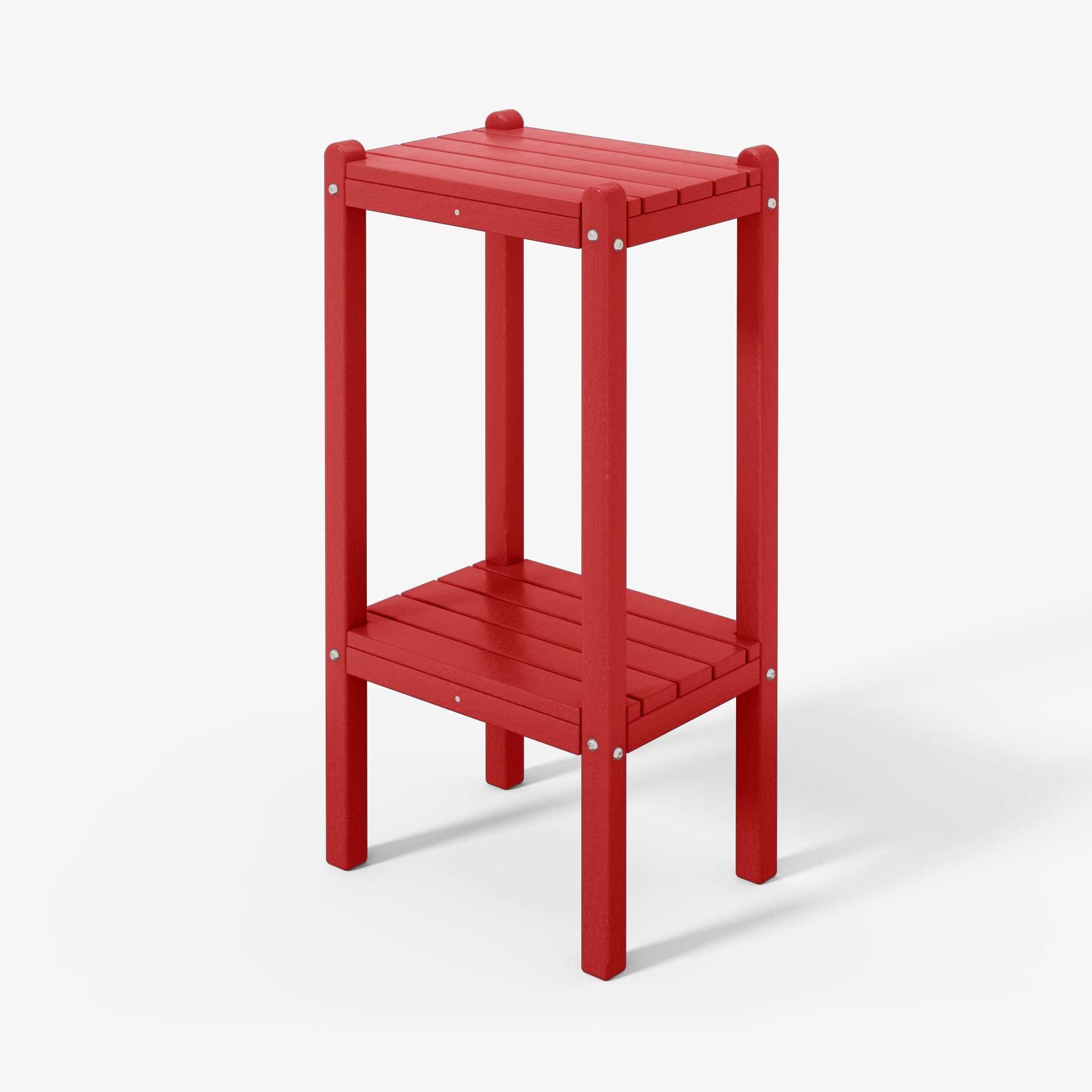 Paradise 36" Outdoor Adirondack HDPE 2-Tier Patio Side Table