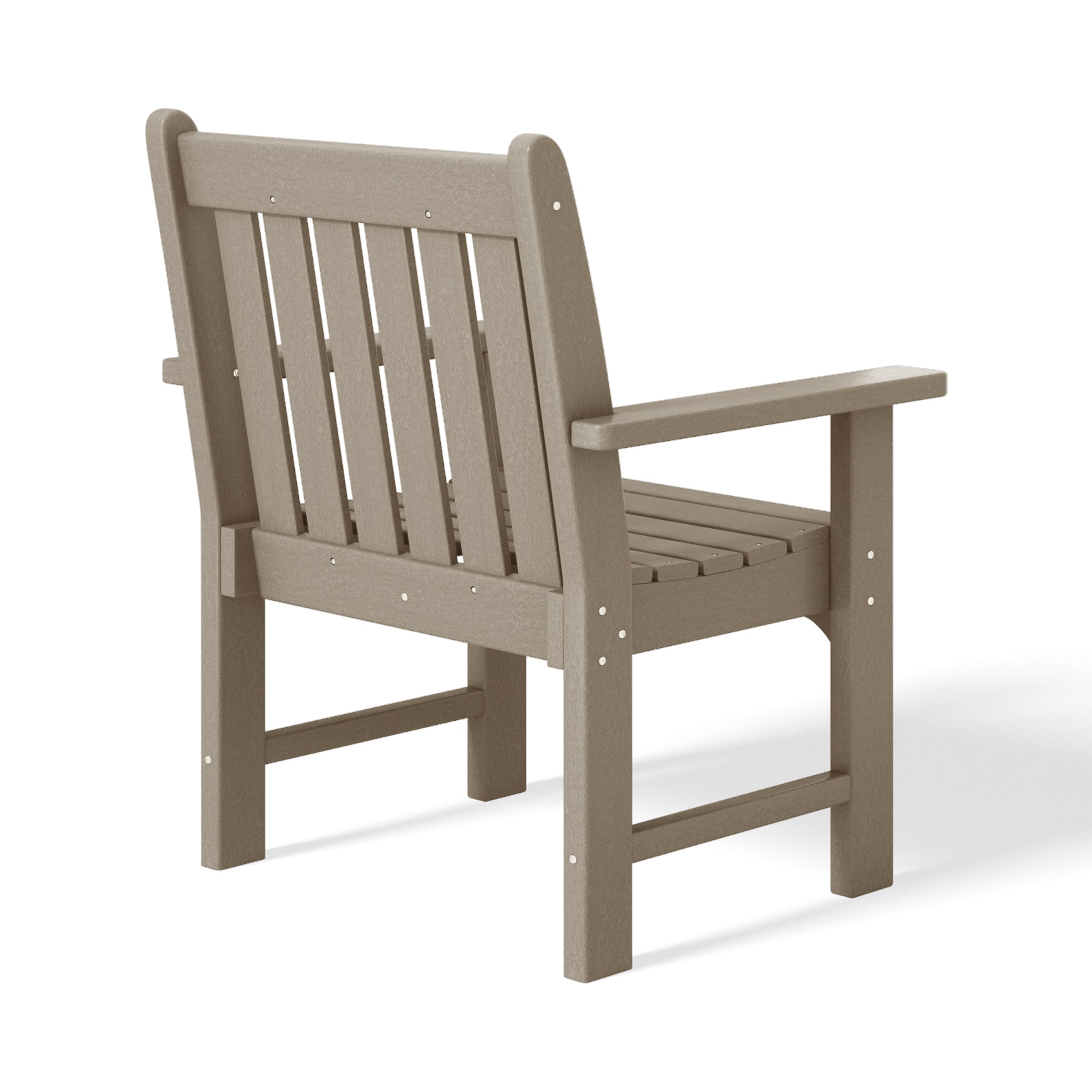 Paradise Outdoor Patio HDPE Adirondack Dining Arm Chairs (Set of 2)