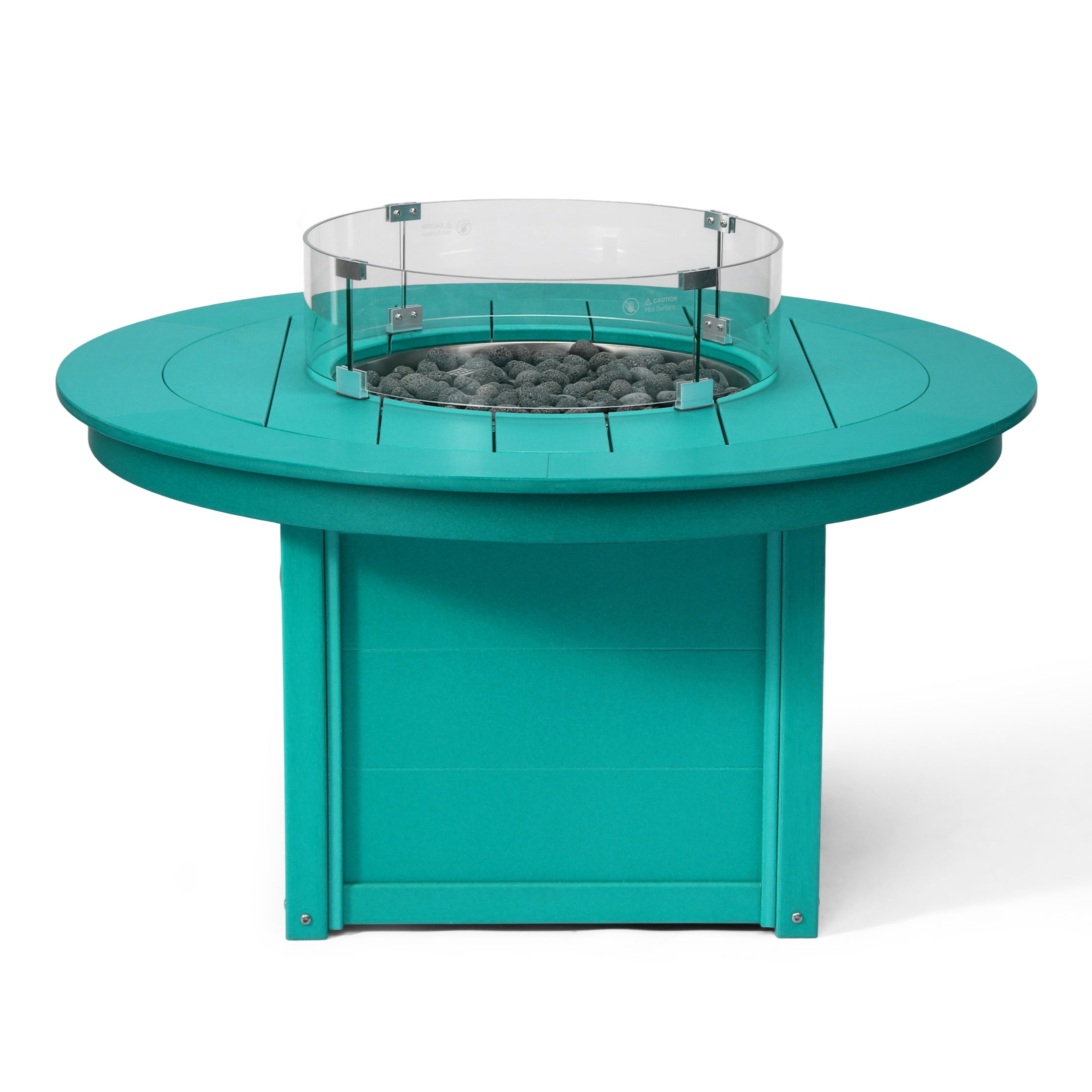 Sol 47" Modern Outdoor 55,000 BTU Patio Propane Round Fire Pit Table