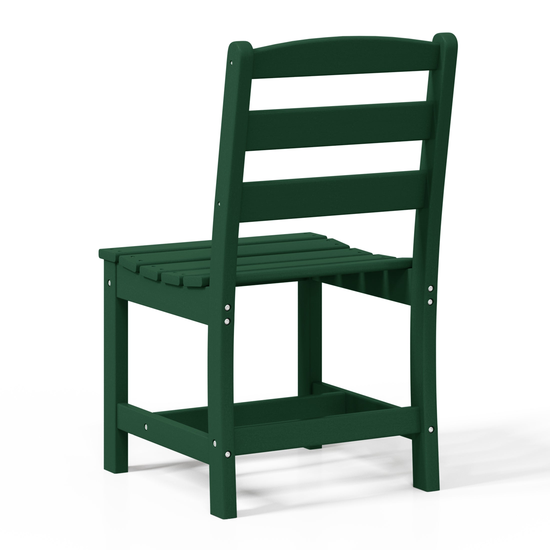 Palms Outdoor HDPE Patio Classic Armless Dining Side Chair