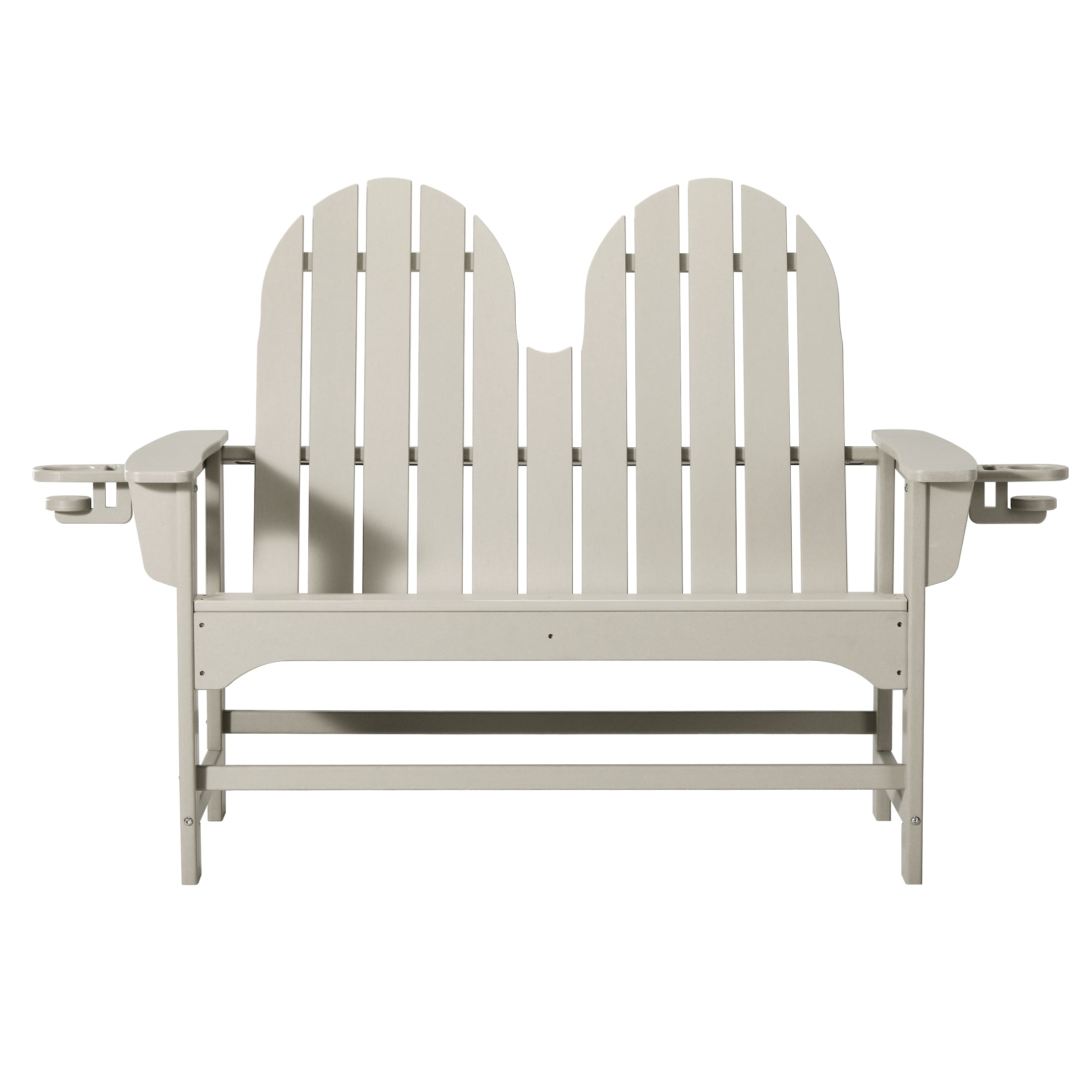 Savannah Outdoor Patio 49" HDPE Adirondack Garden Bench