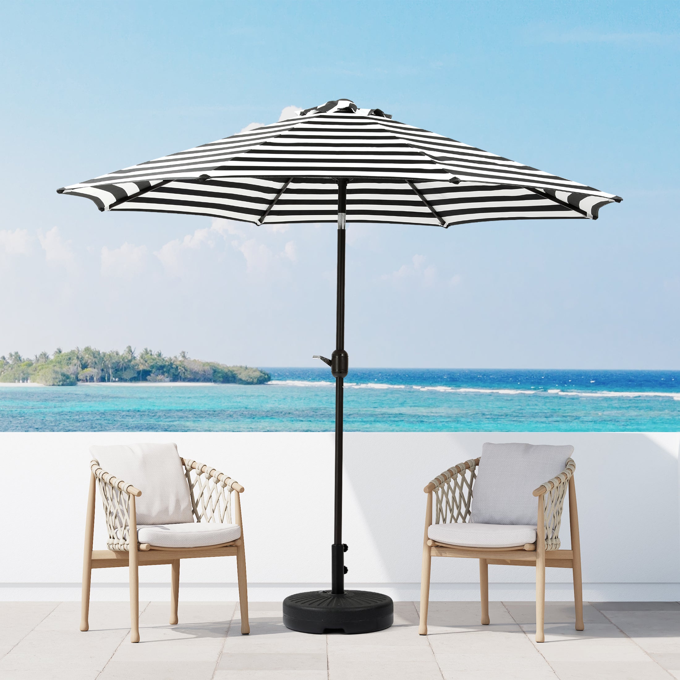 Cabana 9 ft. Patio Table Umbrella with tilt and crank features