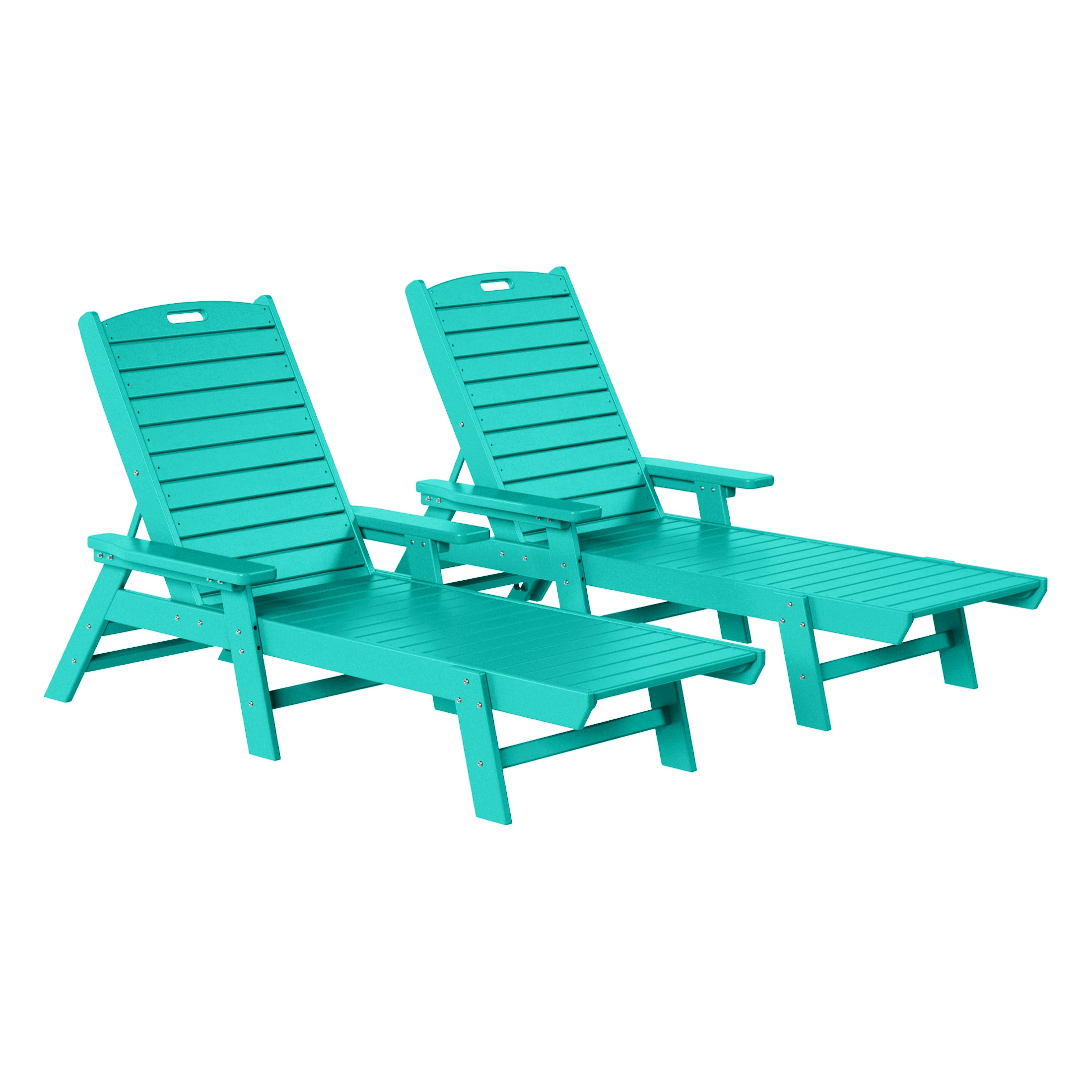 Paradise Poly Reclining Chaise Lounge (Set Of 2)