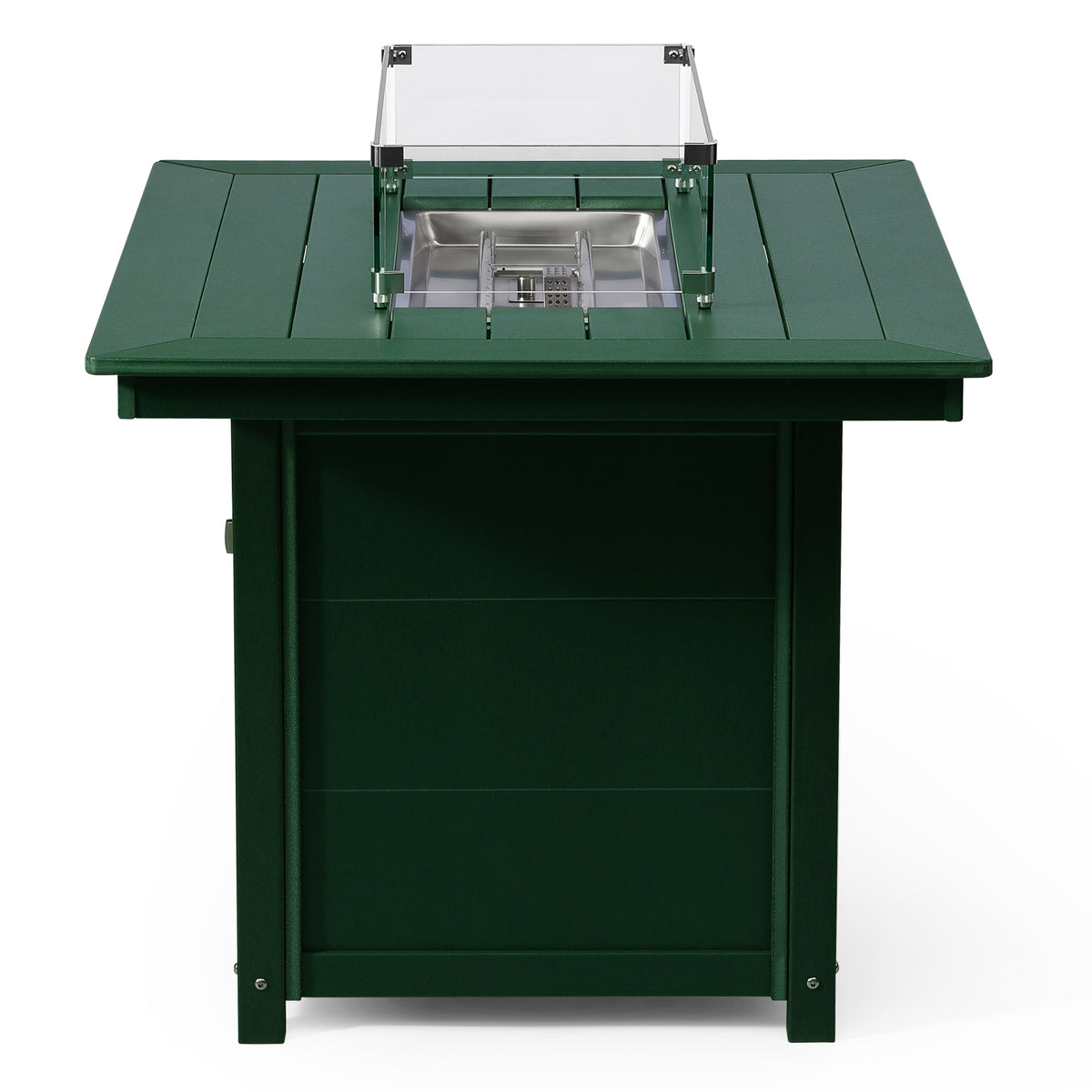 Sol 46" Modern Outdoor Patio Gas Propane Rectangular Fire Pit Table
