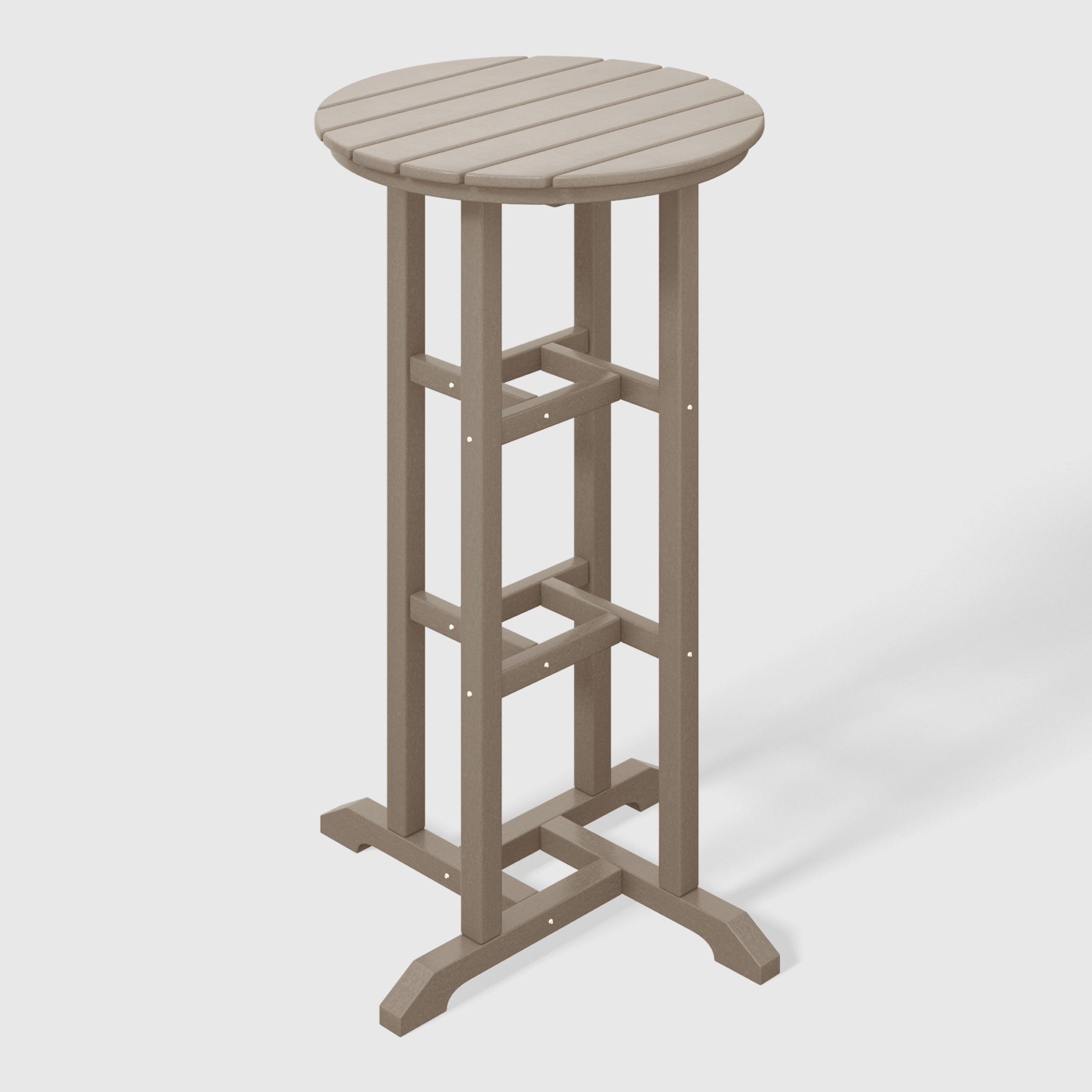 Paradise Outdoor Patio Bar Height Table and Bar Stool 4-Piece Dining Set