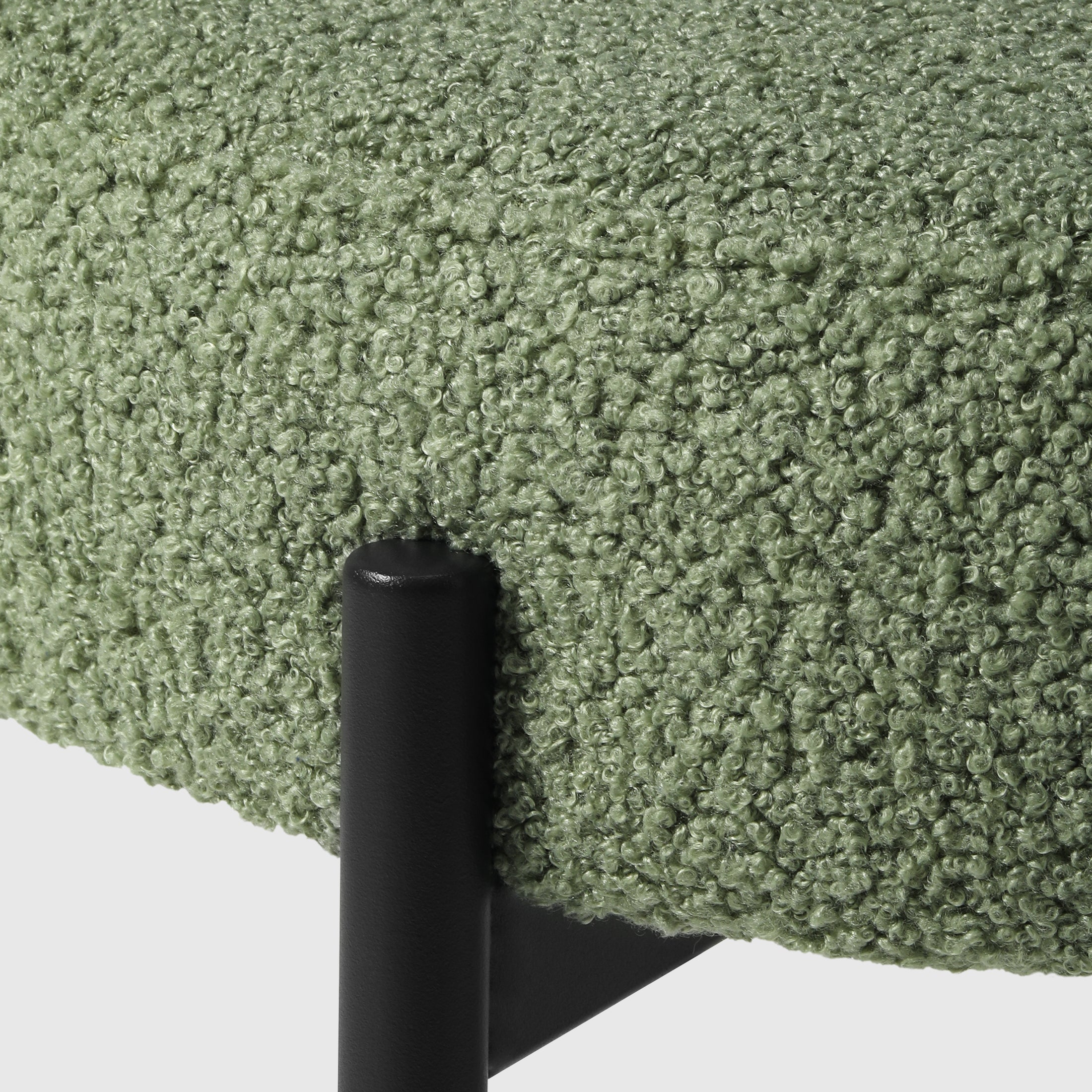 Celine Mid-Century Modern Upholstered Sherpa Round Dining Chairs (Set of 6)