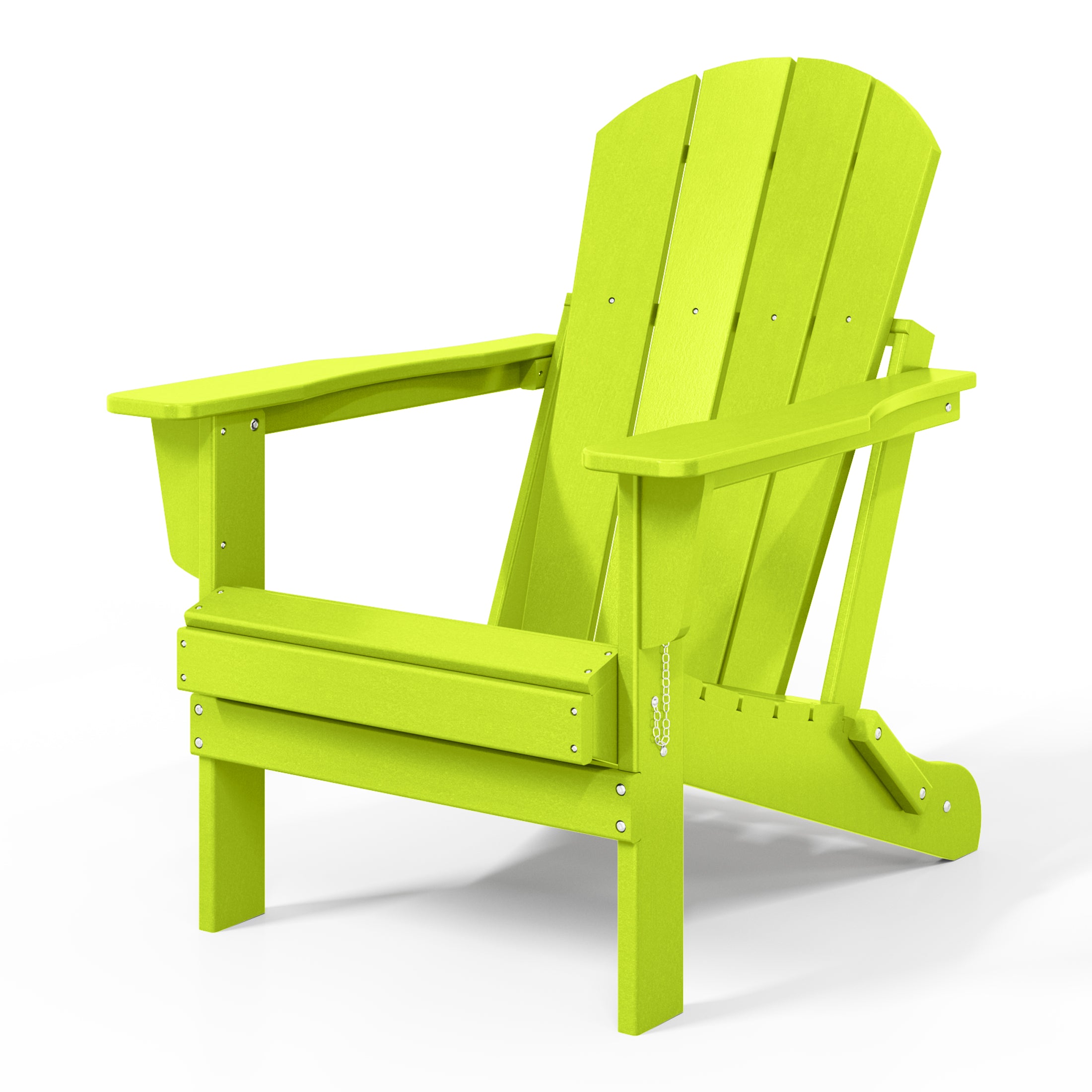 Paradise HDPE Outdoor Patio Folding Poly Adirondack Chair