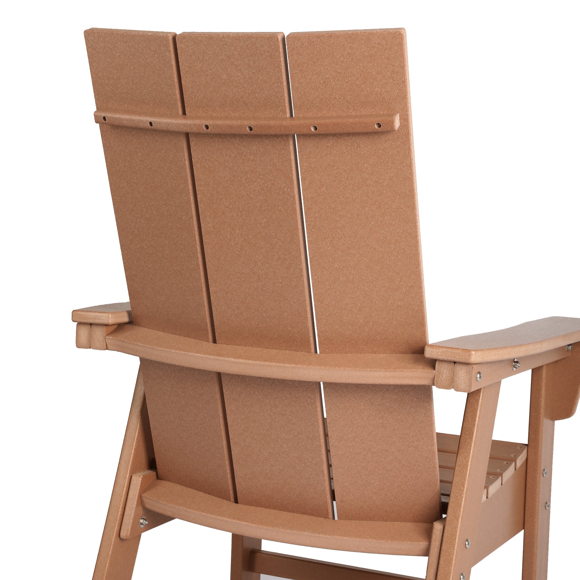 Palms Outdoor Patio HDPE Plastic Modern Adirondack Dining Chairs (Set of 2)