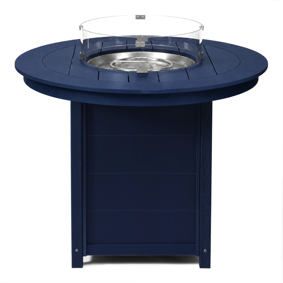 Sol 47" Modern Outdoor Patio Propane Round Counter Height Fire Pit Table