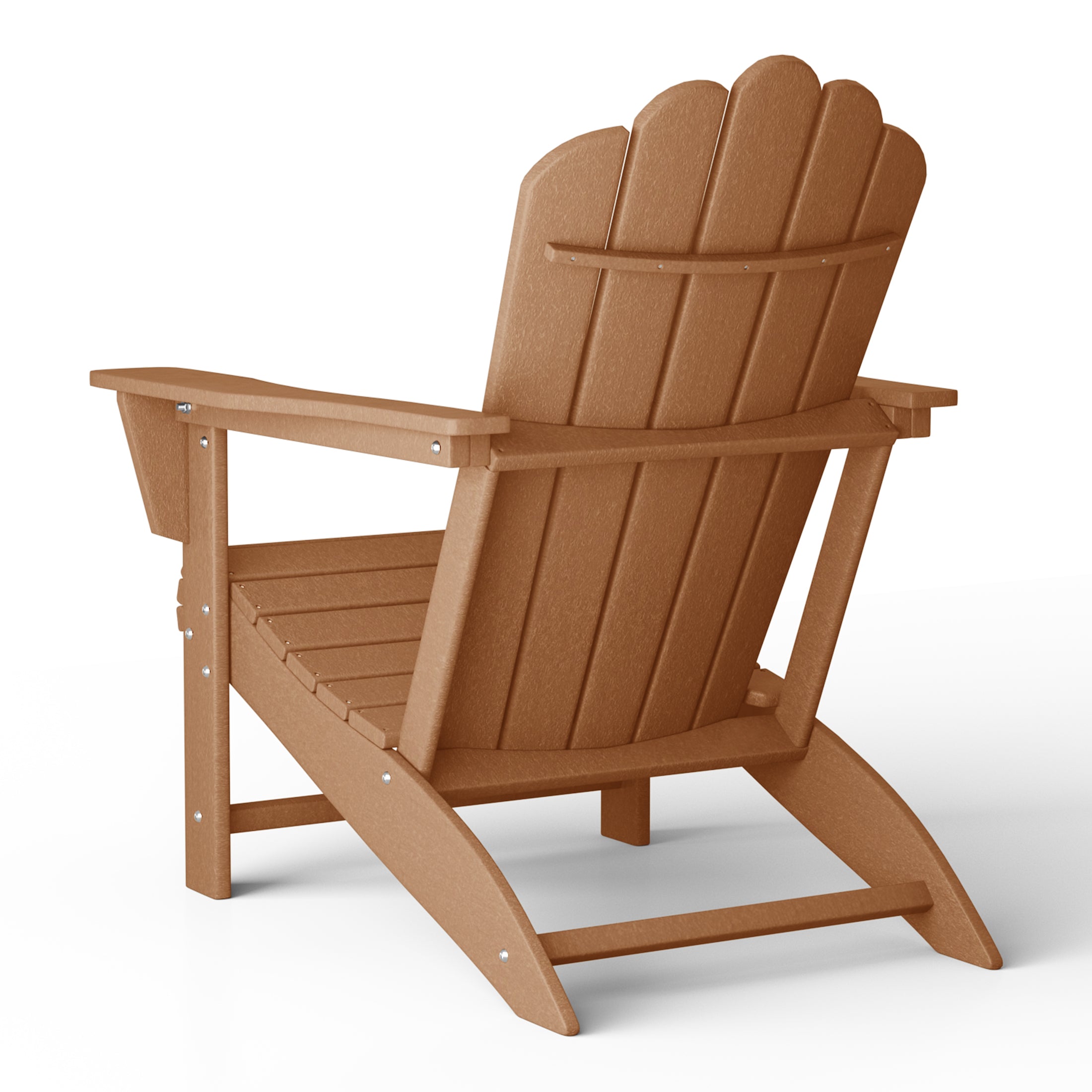 Lakeview Outdoor Patio HDPE Adirondack Chair With Cup Holder