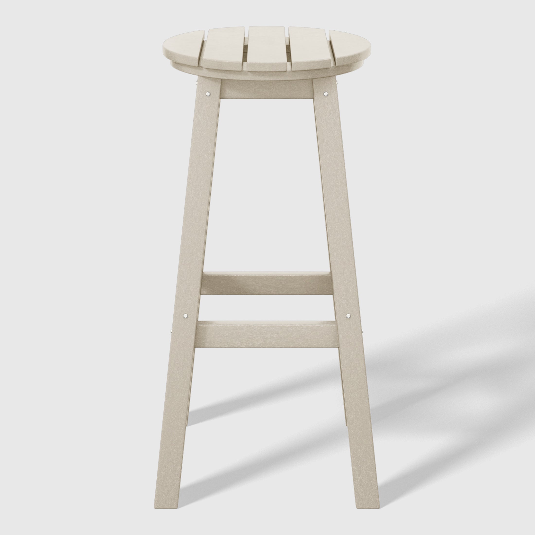 Paradise 29" HDPE Outdoor Patio Round Bar Stool Set of 2