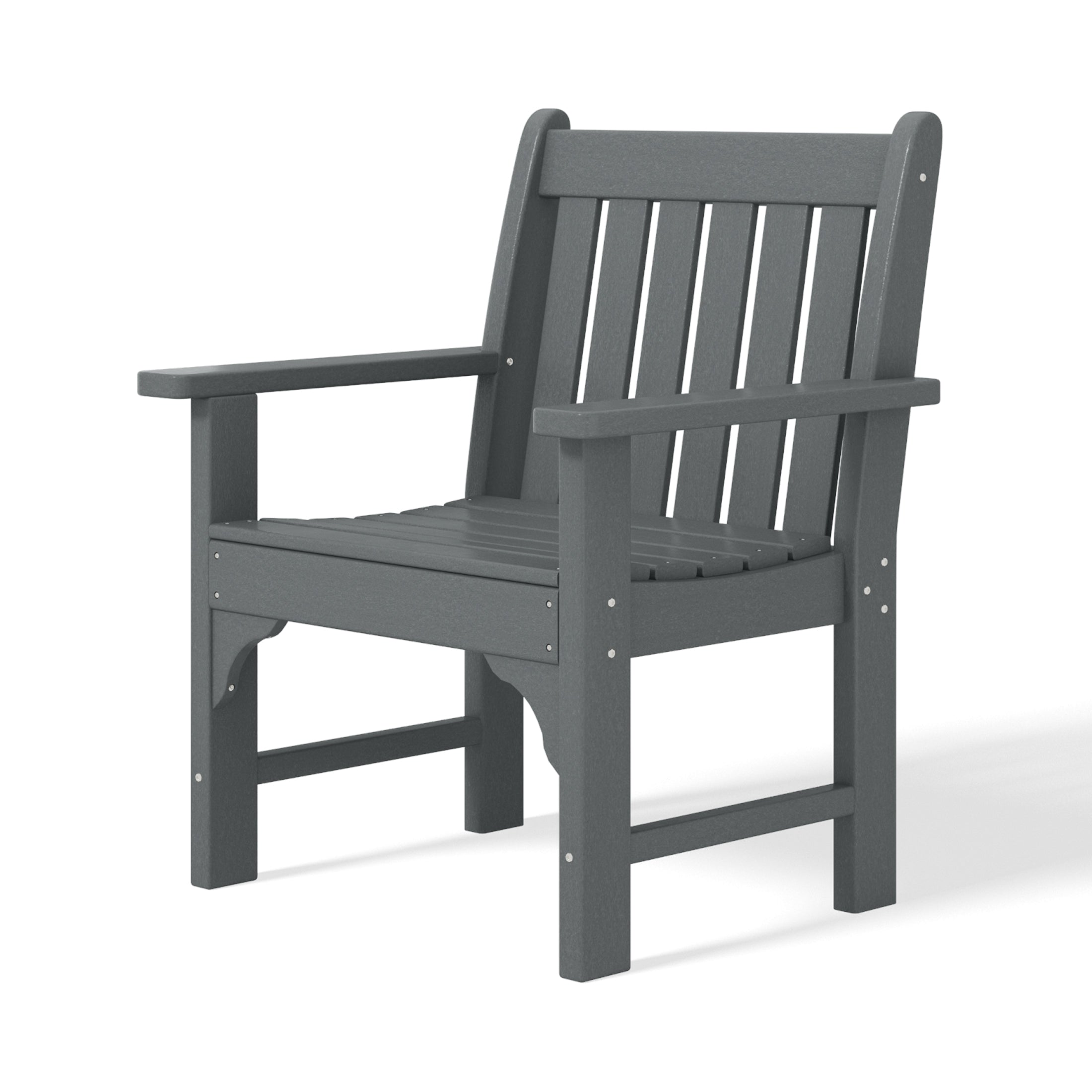 Paradise Outdoor Patio HDPE Adirondack Dining Arm Chair