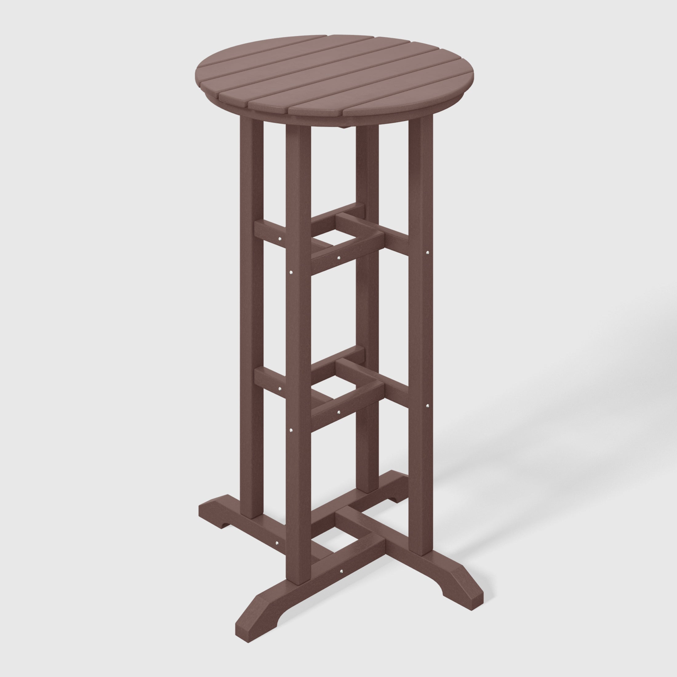 Paradise Outdoor Patio Bar Height Table and Bar Stool 4-Piece Dining Set