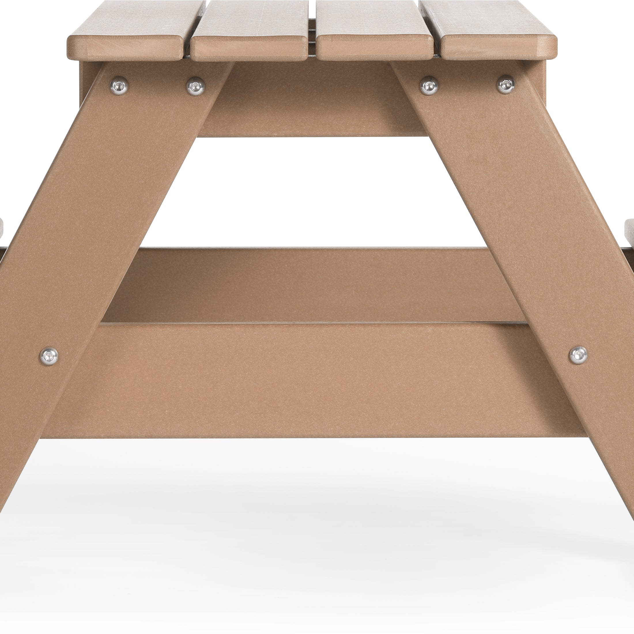 Paradise Outdoor Patio Kids HDPE Plastic Picnic Bench Table