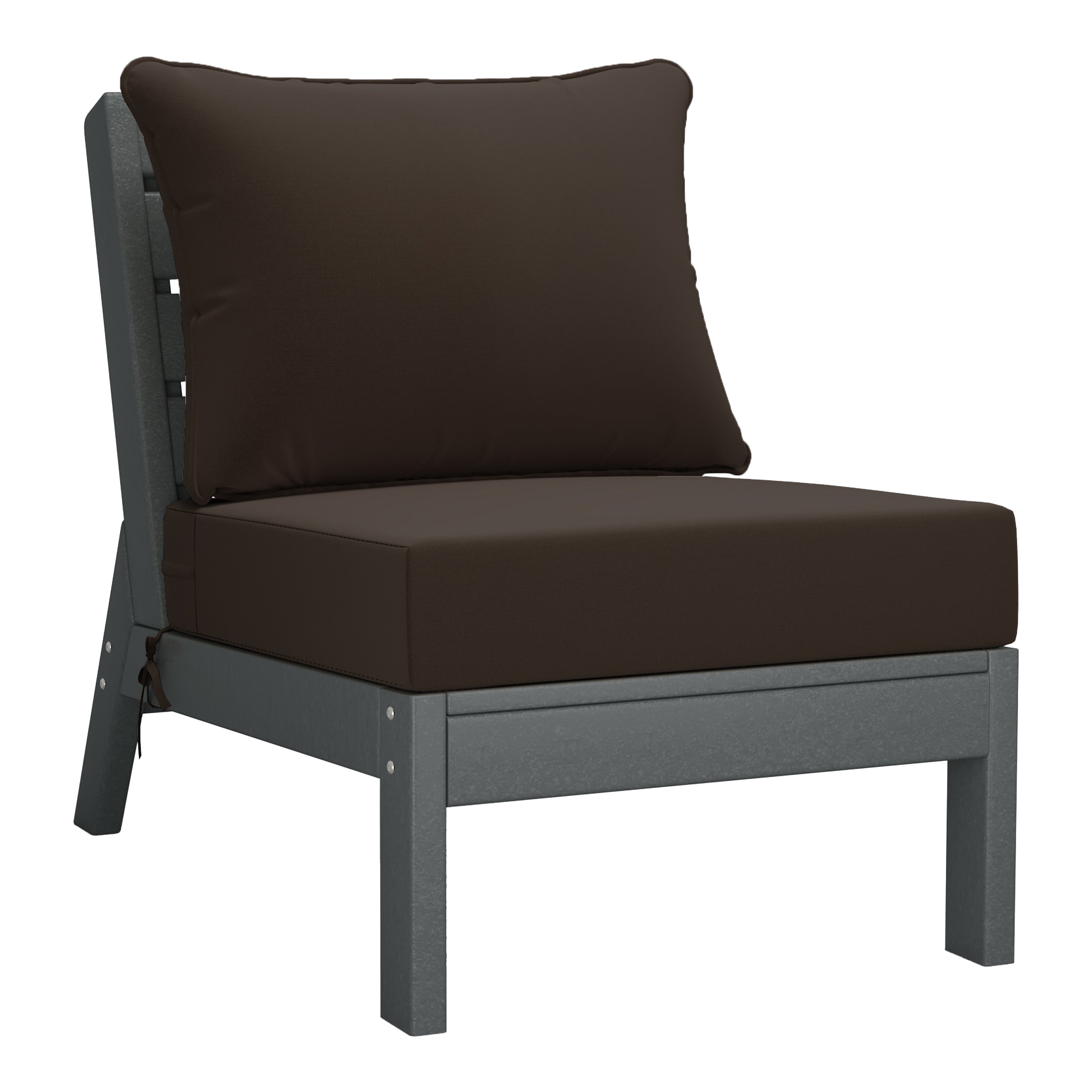 Portsmouth Outdoor Patio HDPE Sectional Sofa with Patio Cushions