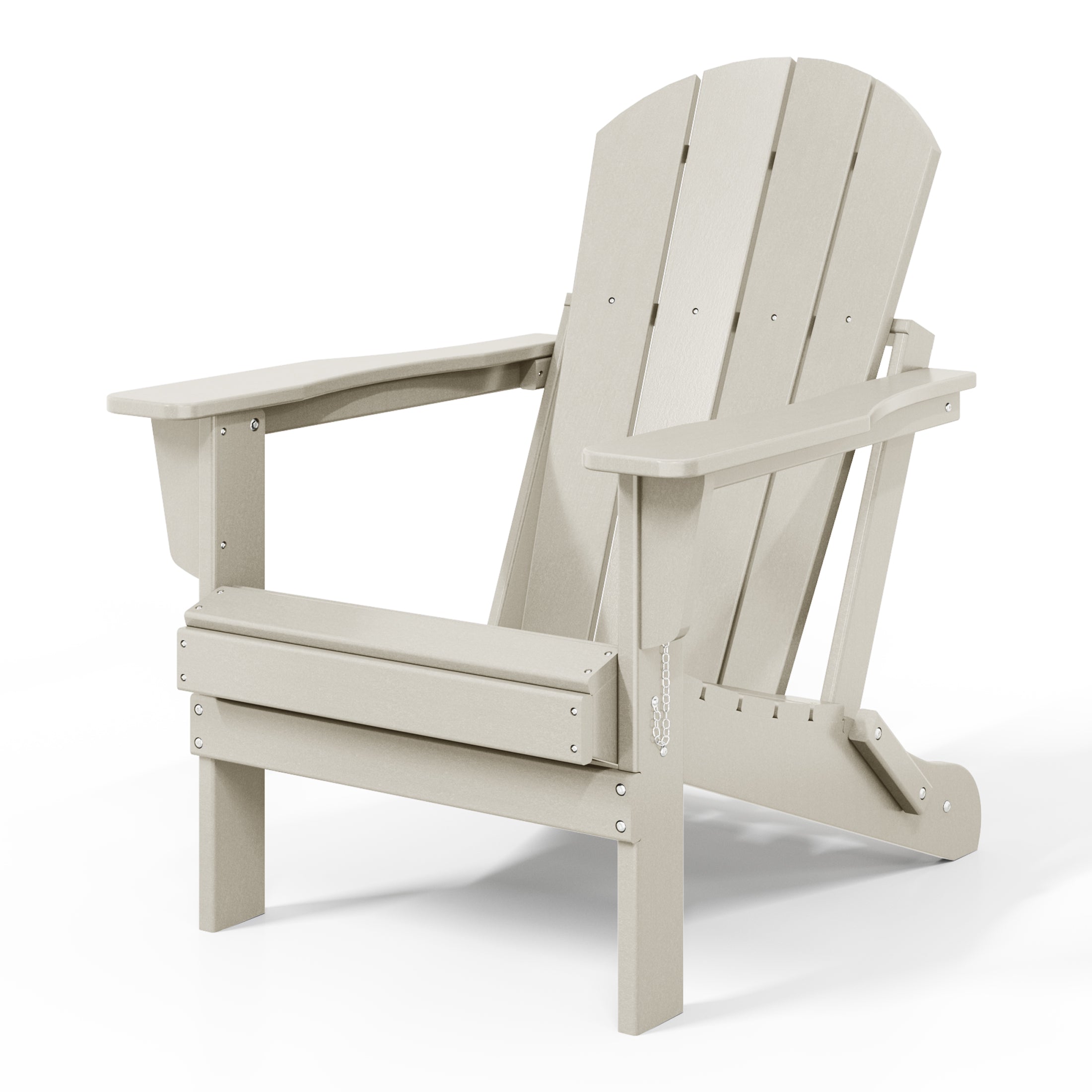 Paradise HDPE Outdoor Patio Folding Poly Adirondack Chair