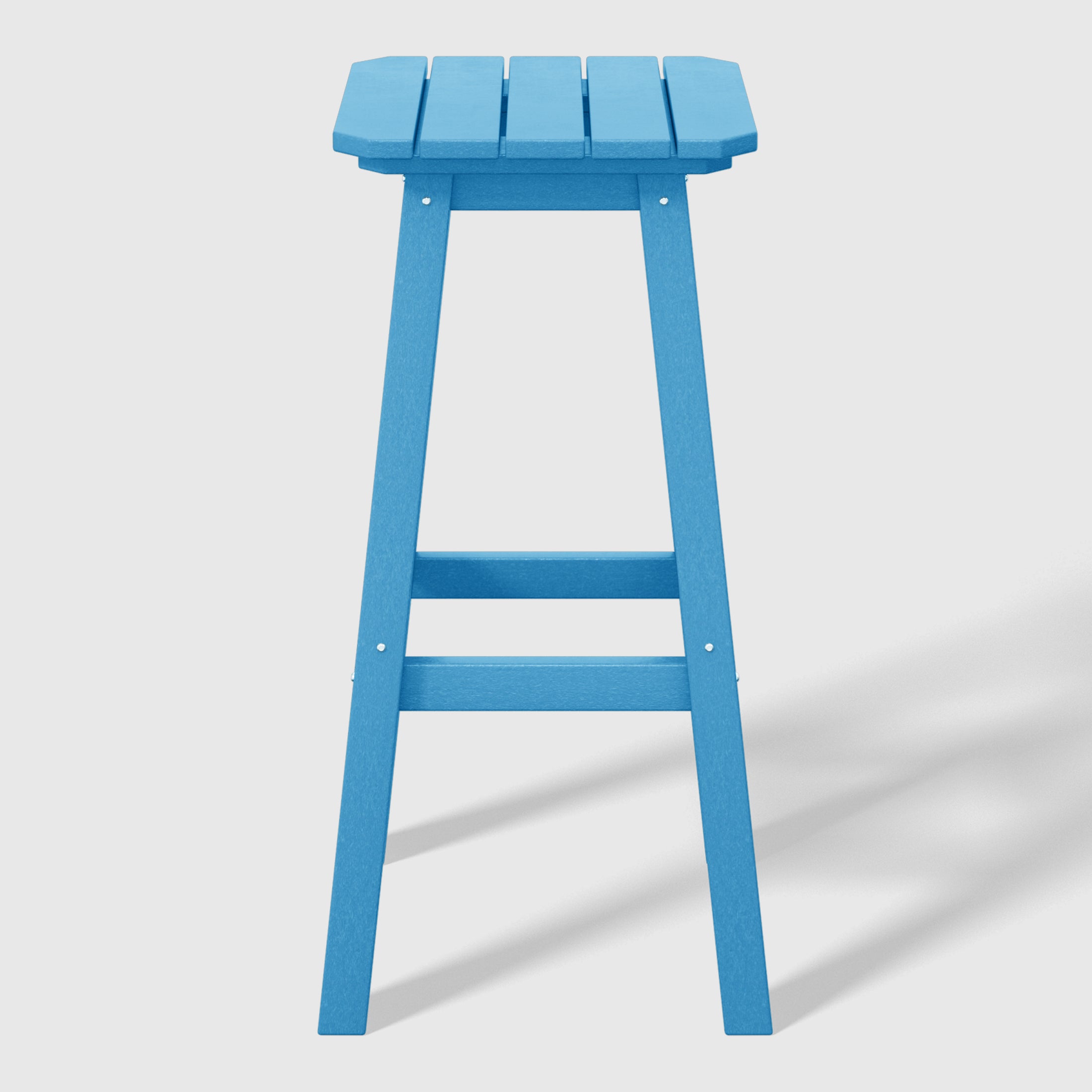 Paradise 29" HDPE Outdoor Patio Square Bar Stools (Set of 2)