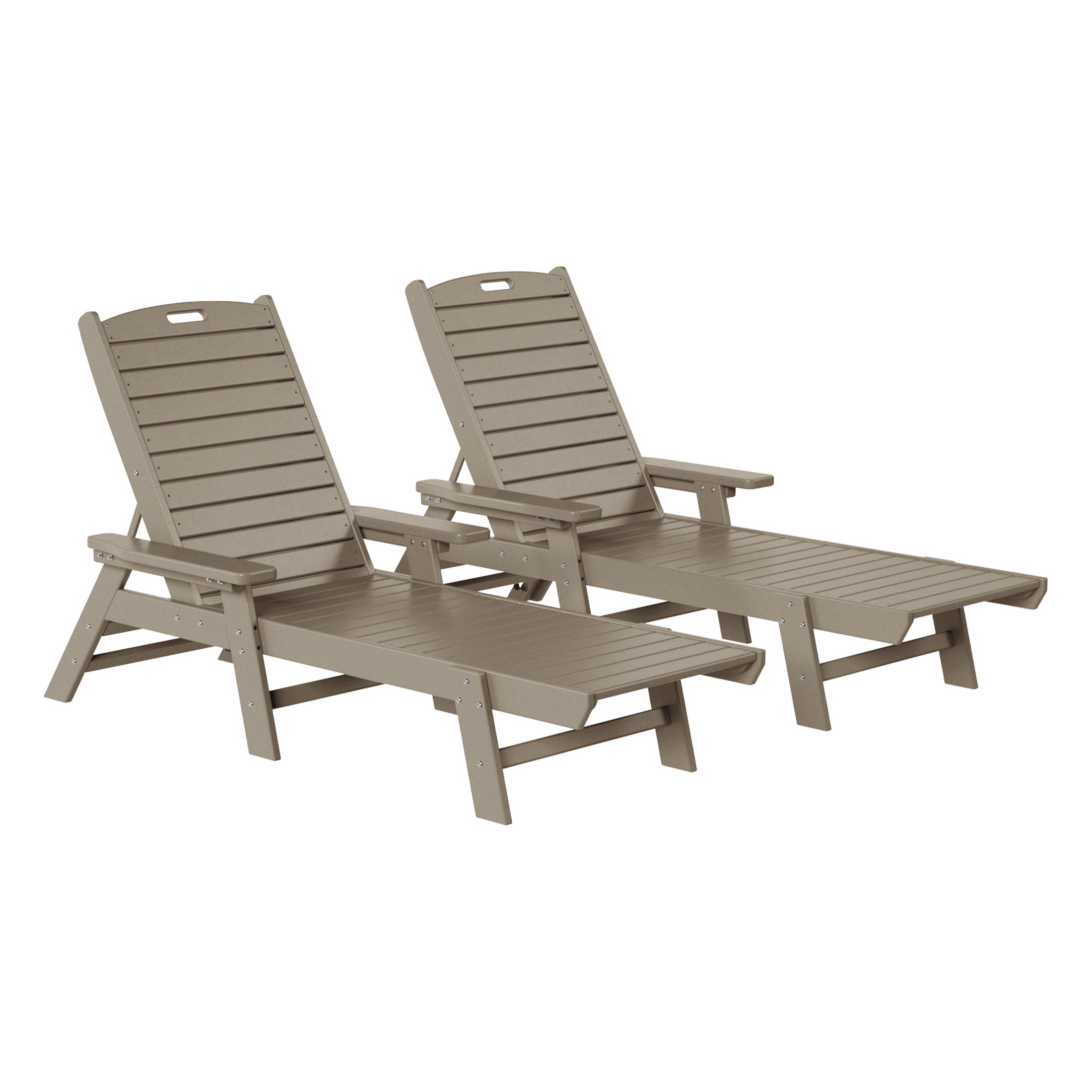 Paradise Poly Reclining Chaise Lounge (Set Of 2)