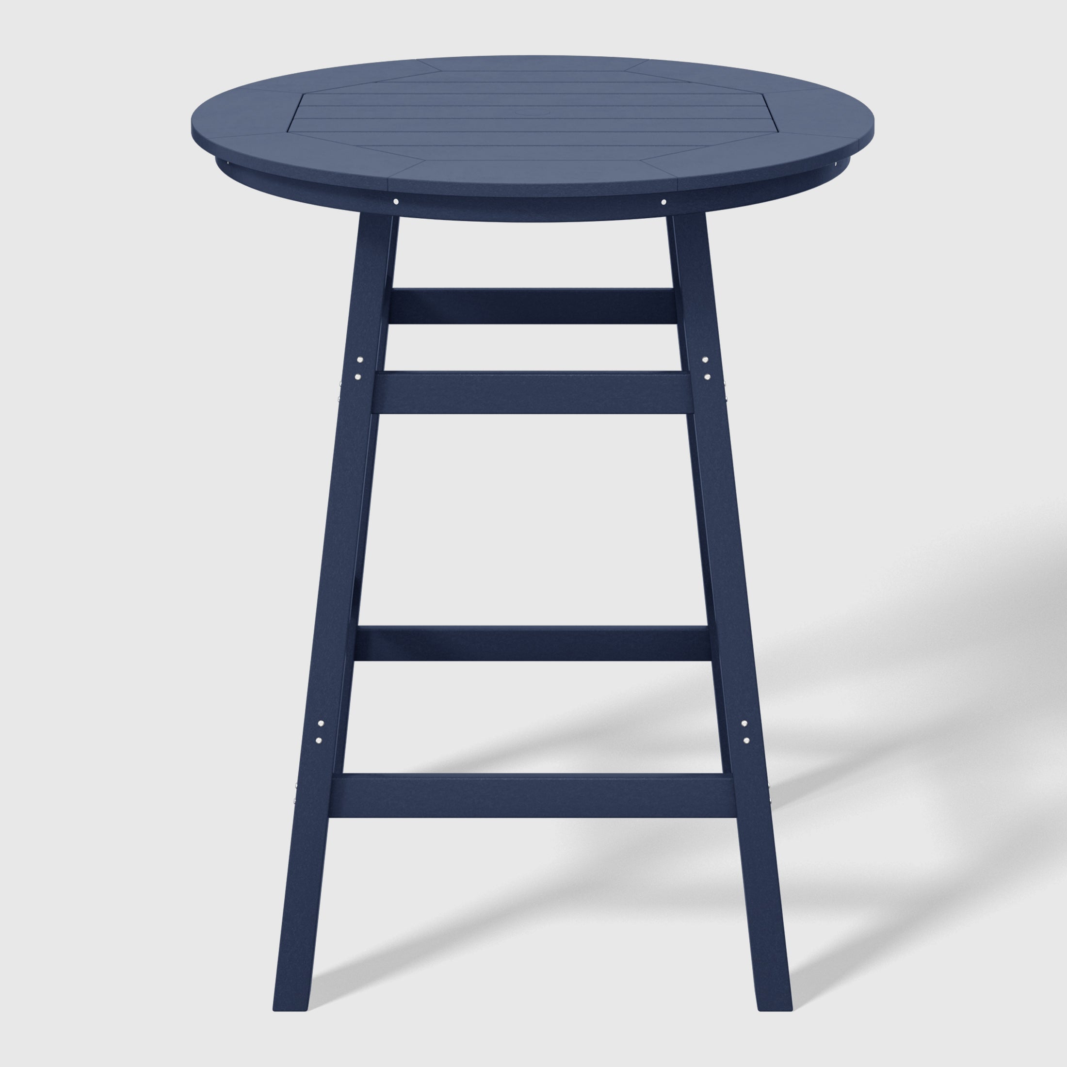 Paradise 5-Piece HDPE Outdoor Patio Dining Bar Bistro Table Set with Bar Stools