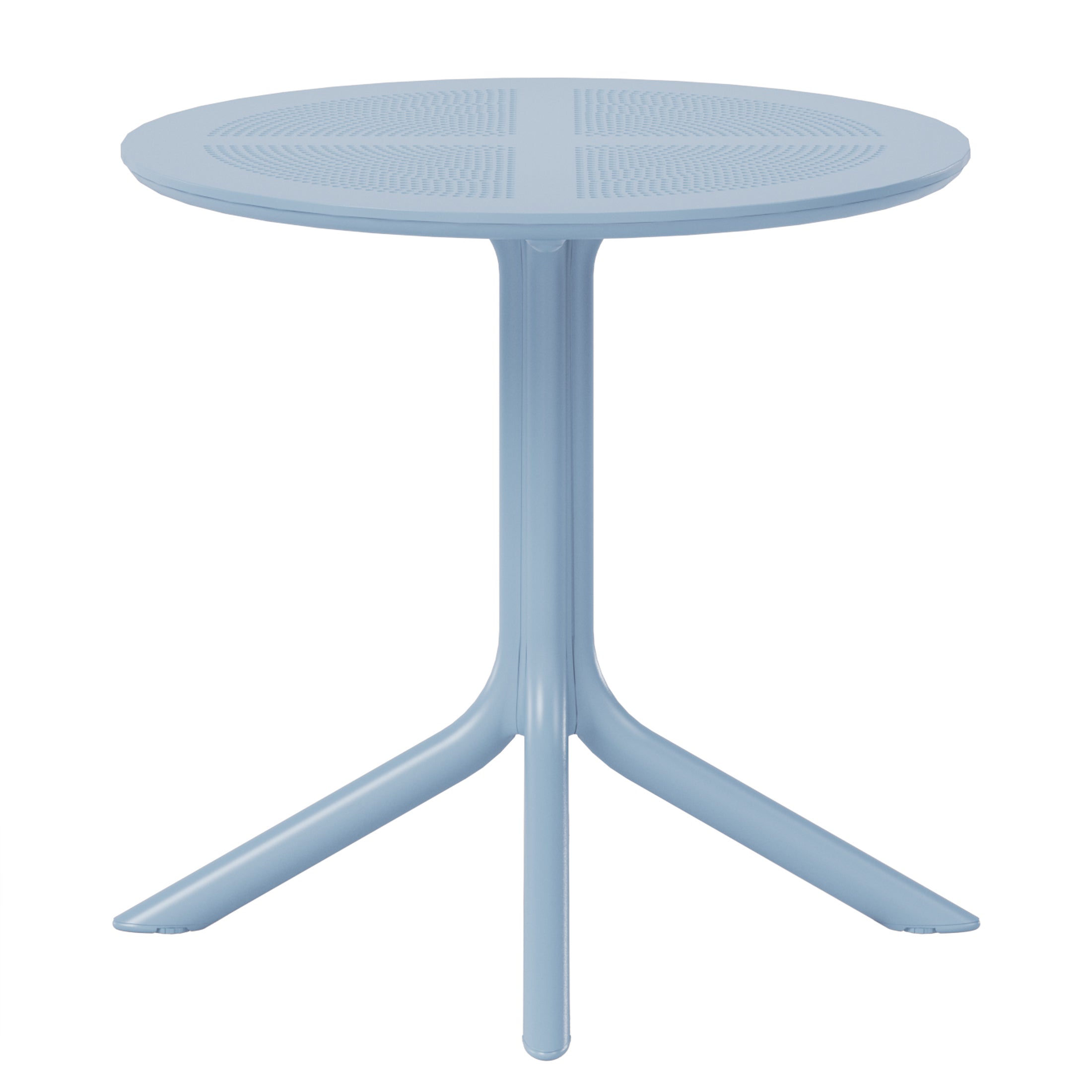 Sunshine 31.5" Round Plastic Outdoor Patio Dining Table for 4