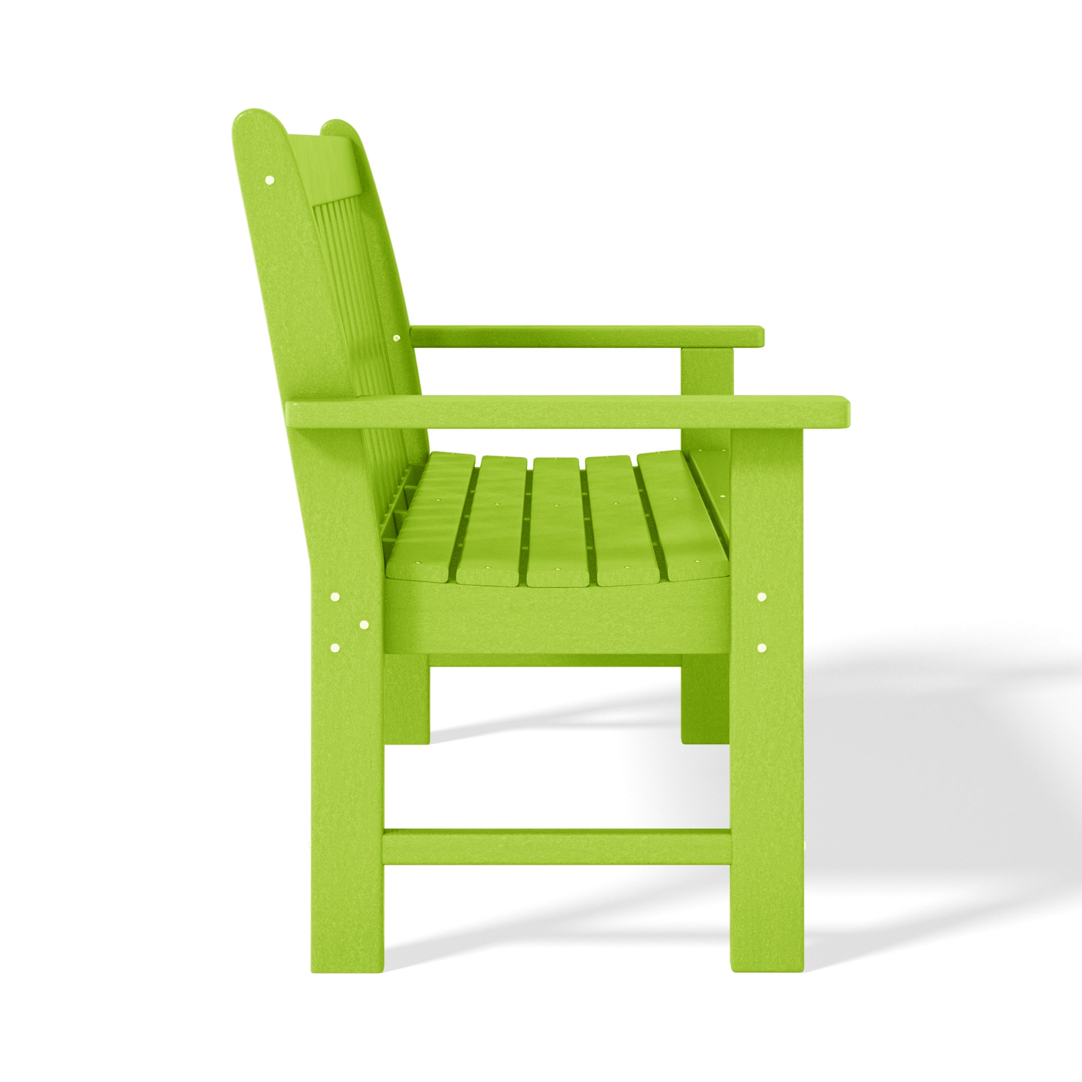 Paradise Outdoor 2-Person All-Weather HDPE Front Porch Garden Bench