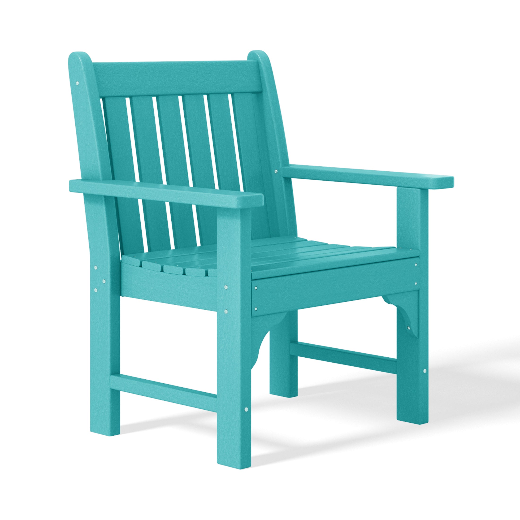 Paradise Outdoor Patio HDPE Adirondack Dining Arm Chairs (Set of 2)