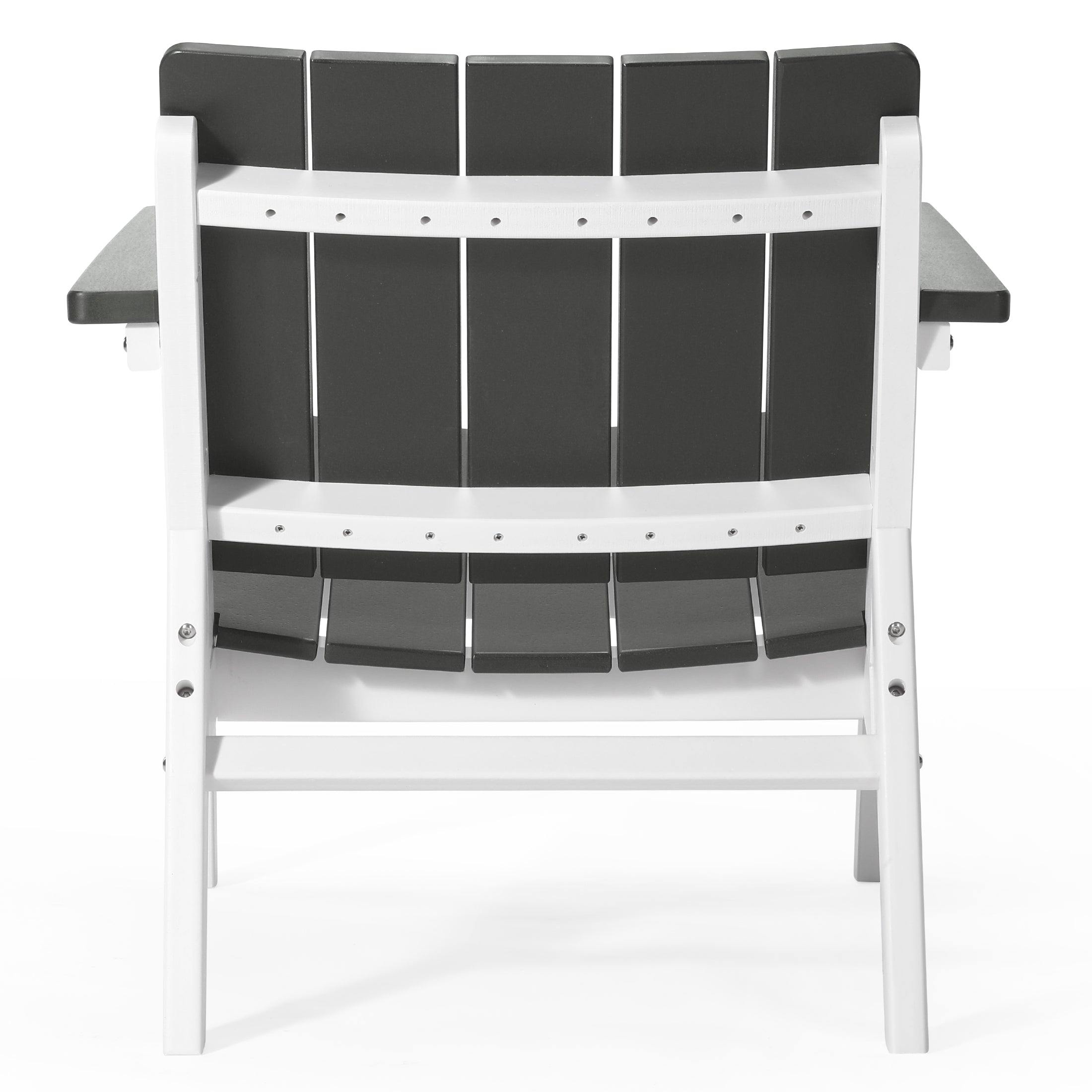 Seaside 3-Piece Outdoor HDPE Conversation Set with Deep Seating Chairs and Round Side Table
