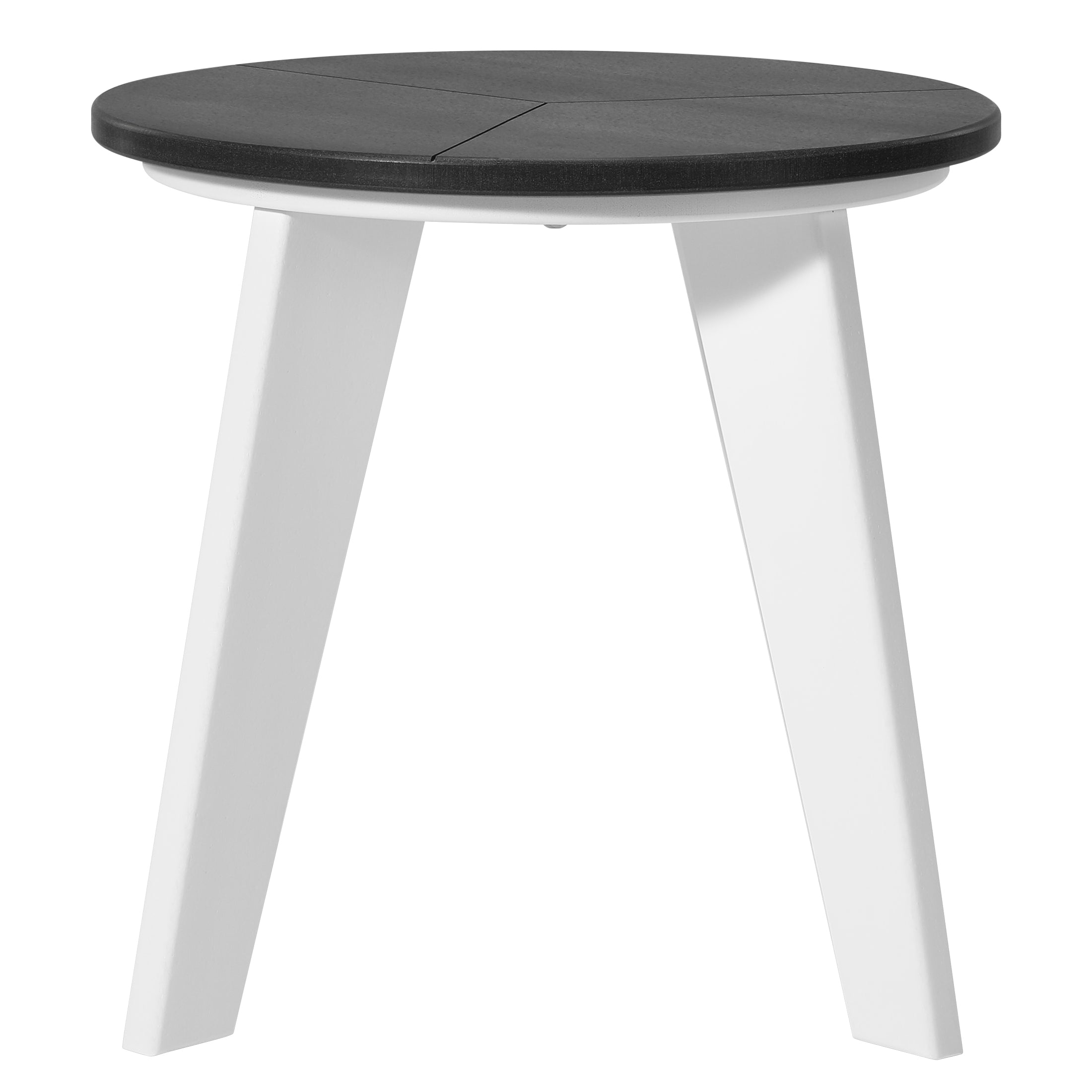 Seaside 3-Piece Outdoor HDPE Conversation Set with Deep Seating Chairs and Round Side Table