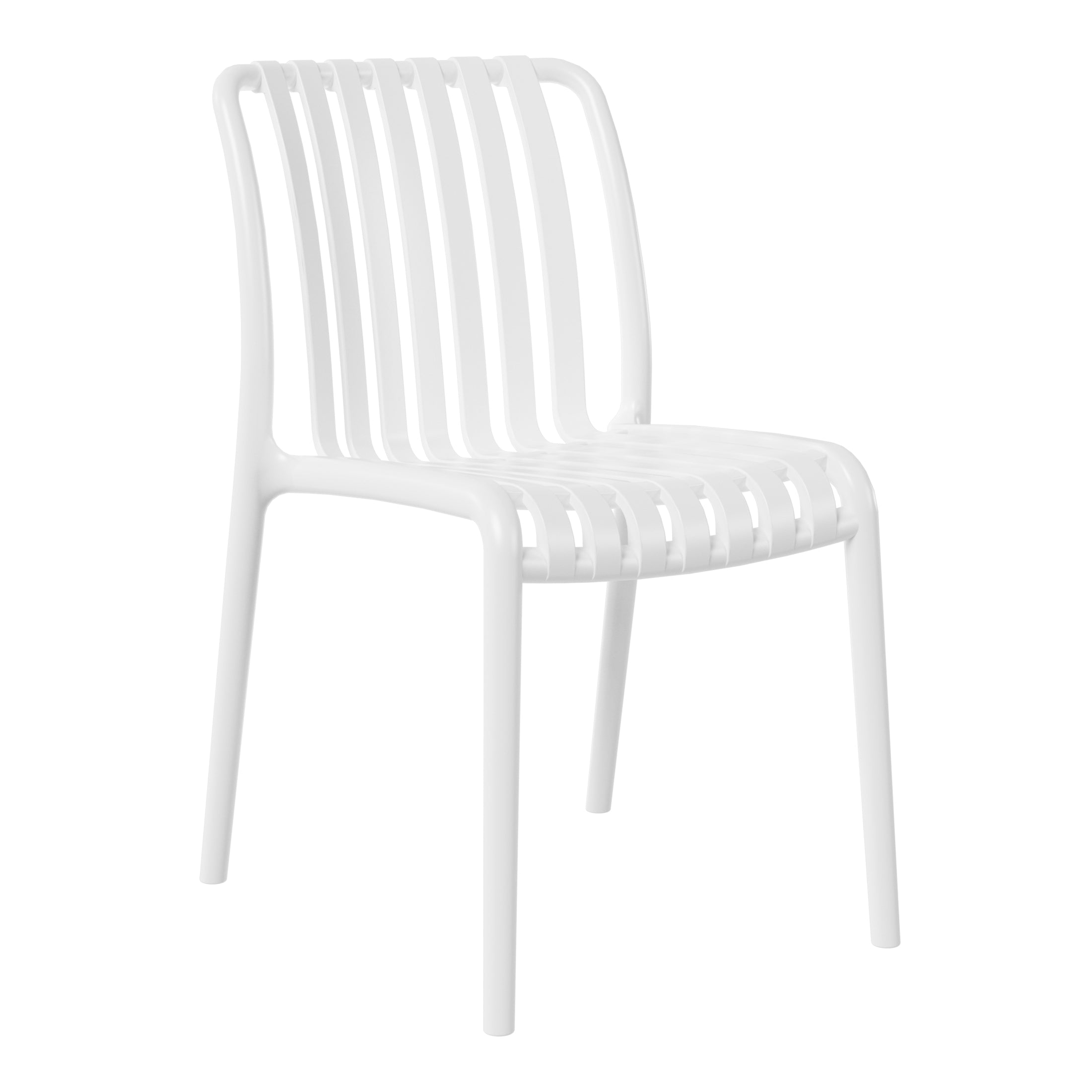 Sunshine 3-Piece Outdoor Patio Bistro Balcony Furniture Set With Stackable Chairs