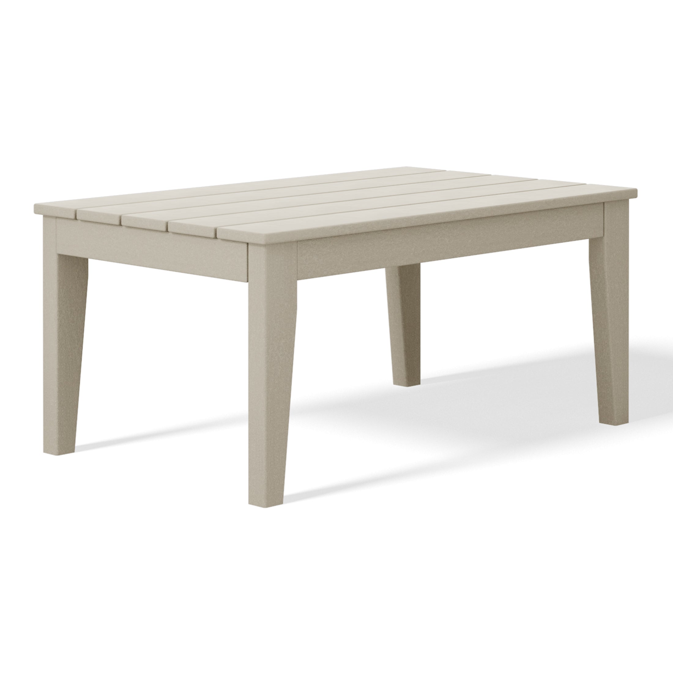 Paradise Low Outdoor HDPE Patio Rectangle Coffee Table