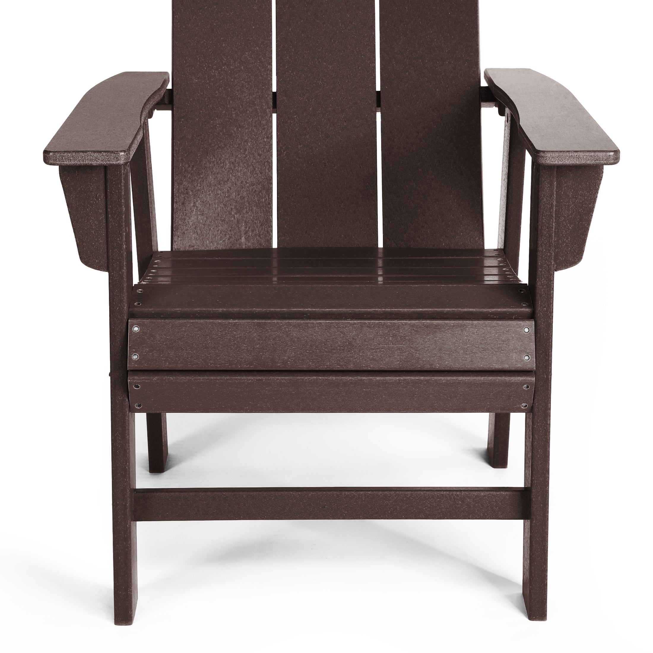 Palms Outdoor Patio HDPE Plastic Modern Adirondack Dining Chairs (Set of 2)