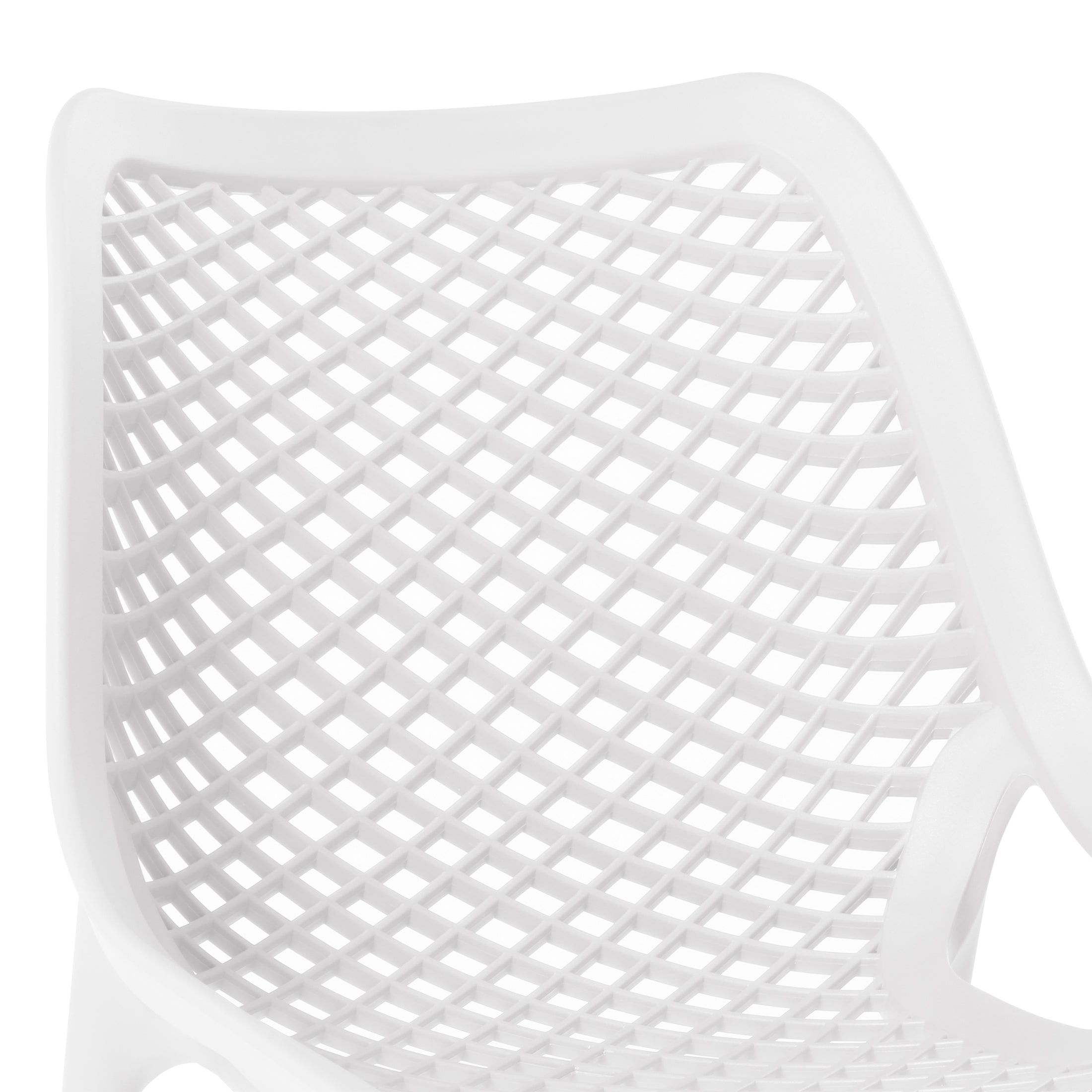 Sunshine 5-Piece Resin Square Patio Dining Table Set with Stackable Patio Dining Chairs