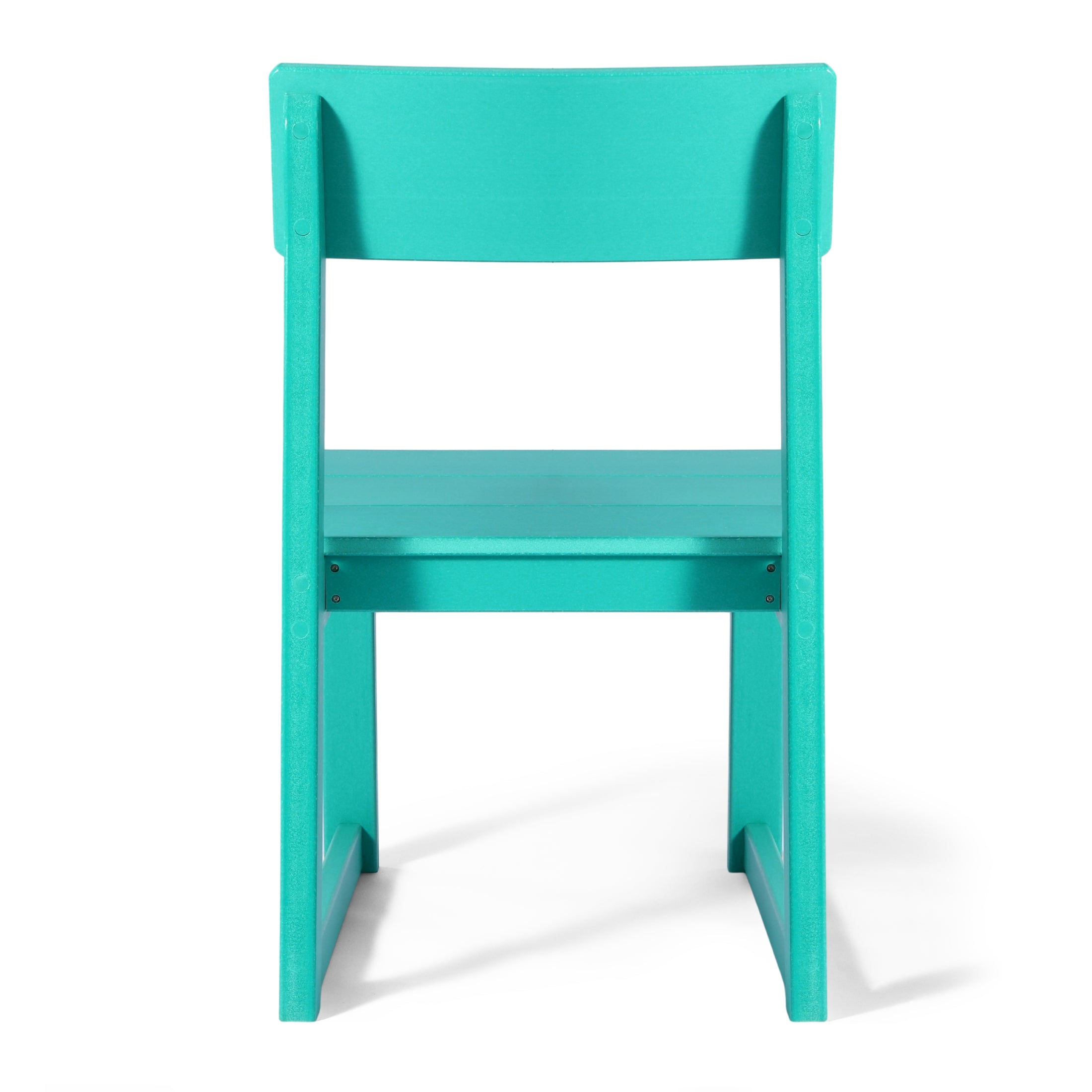 Cambria Modern HDPE Outdoor Armless Patio Dining Chairs (Set of 2)