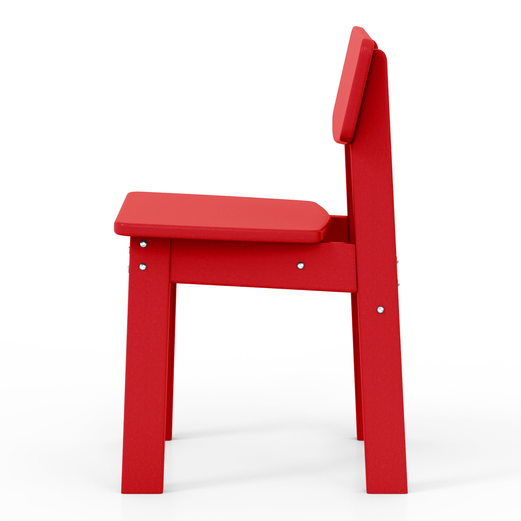 Little Explorers Outdoor HDPE Kids Modern Plastic Toddler Dining Chairs (Set of Two)
