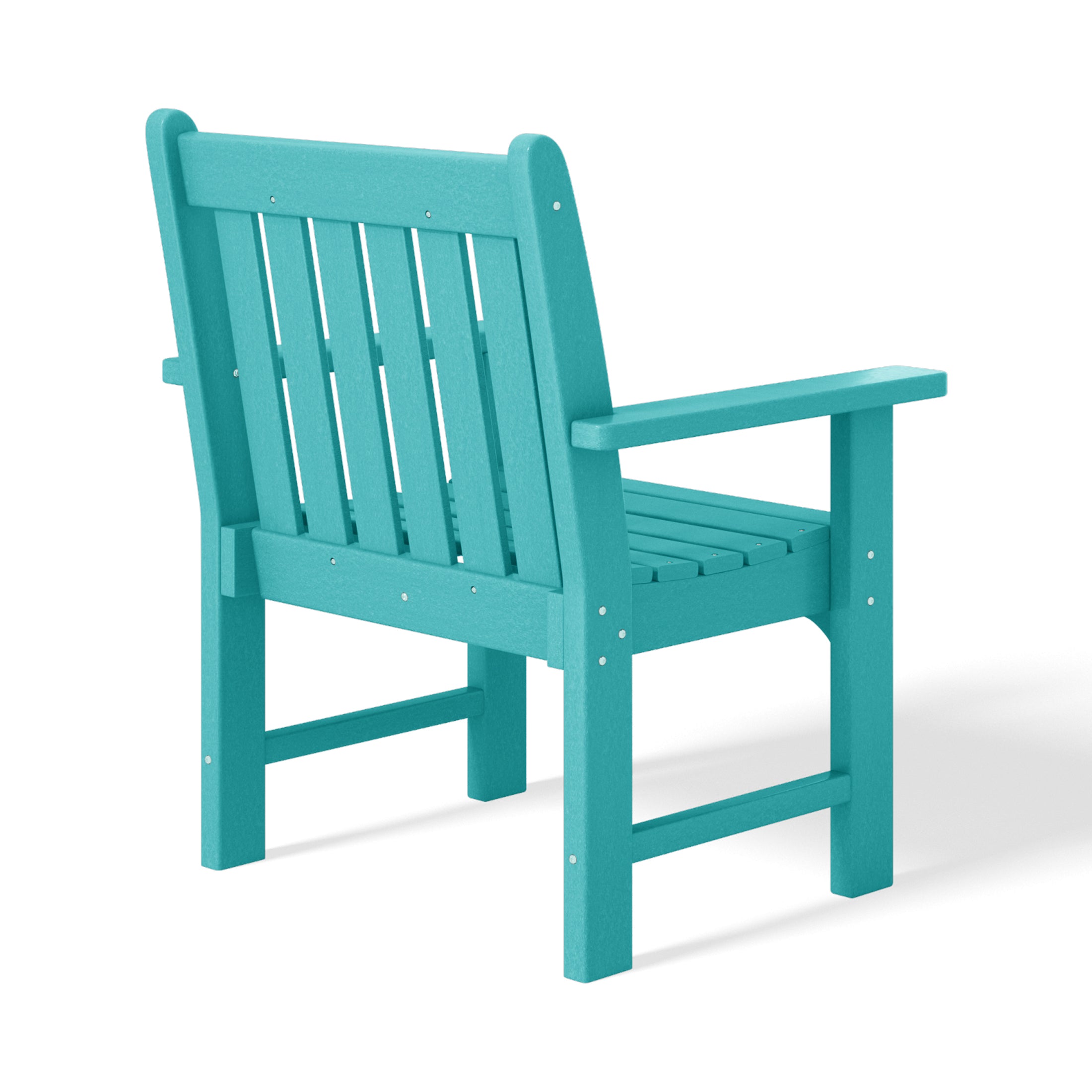 Paradise Outdoor Patio HDPE Adirondack Dining Arm Chairs (Set of 2)