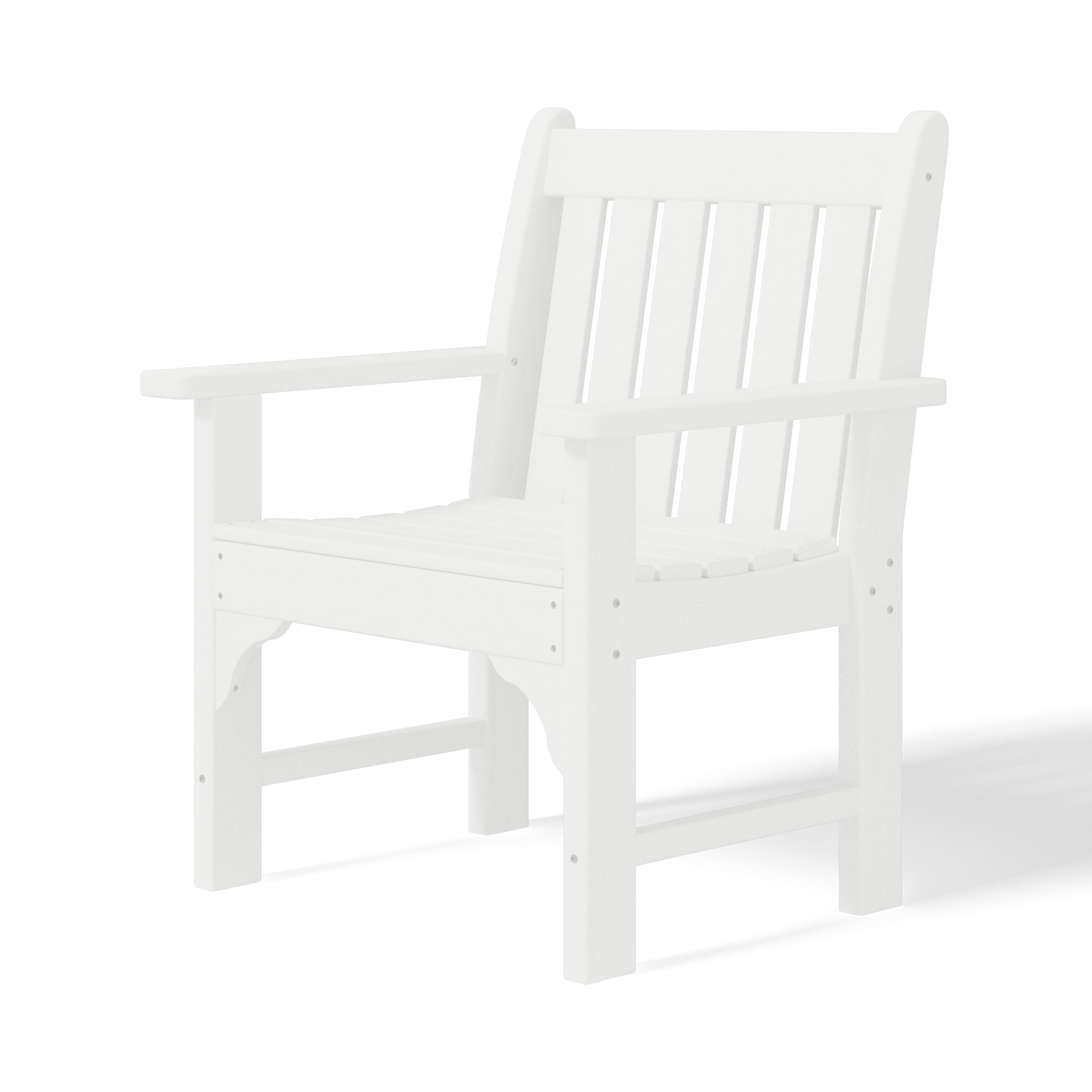 Paradise Outdoor Patio HDPE Adirondack Dining Arm Chair