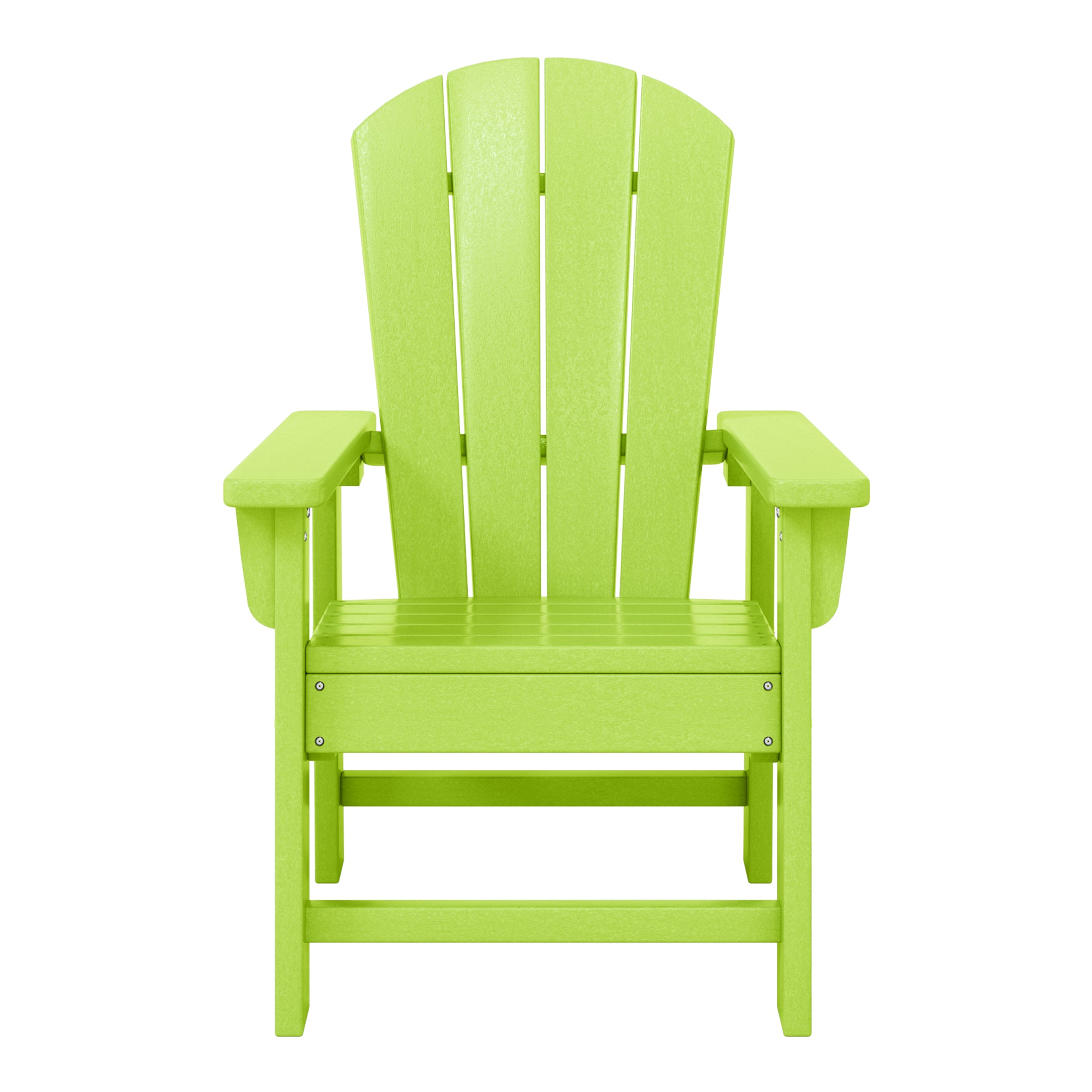 Paradise 2-Piece Kids Outdoor HDPE Adirondack Chair With Square Side Table Set