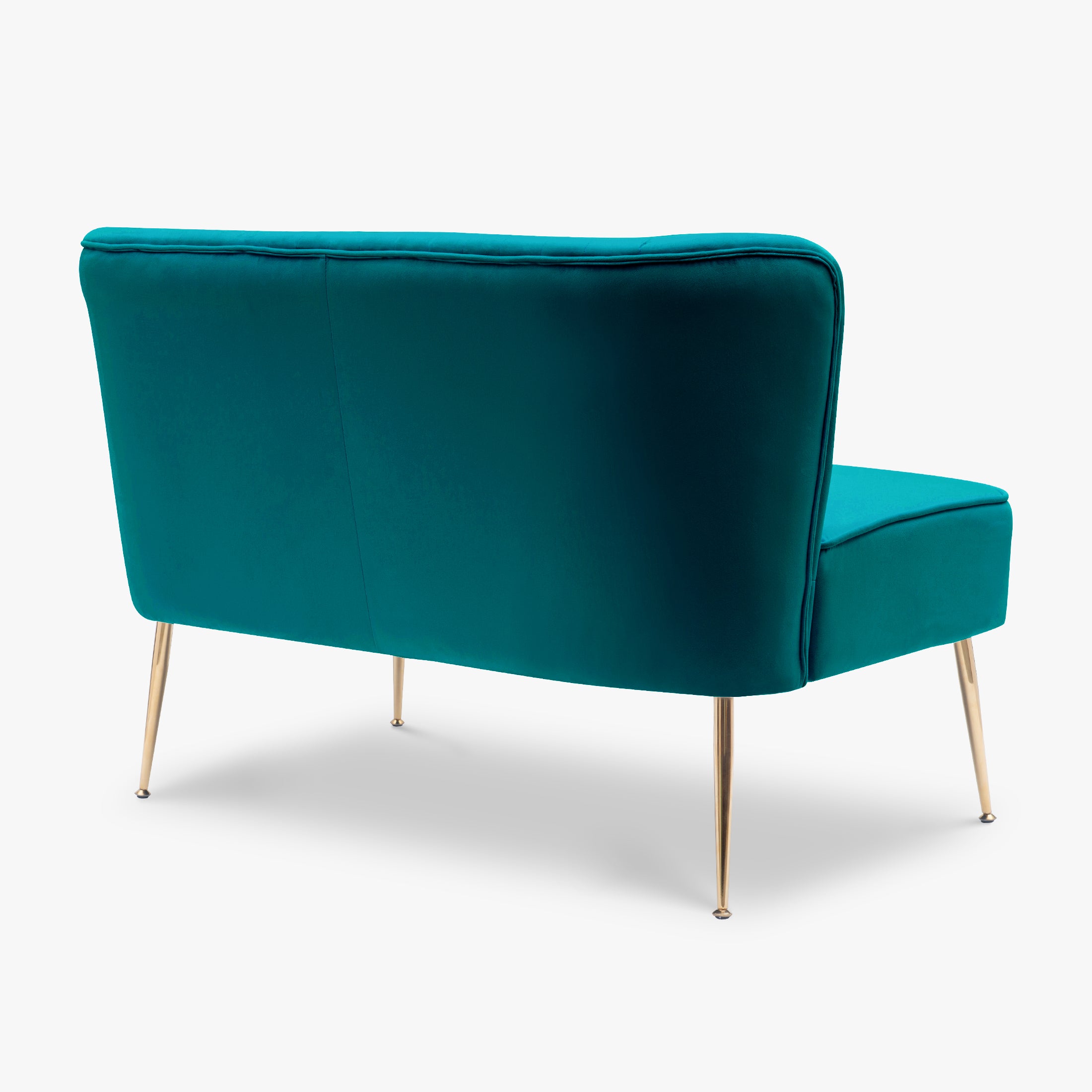 Alaia Mid Century Modern Tufted Velvet Loveseat Sofa and 25" Accent Chair 3-Piece Set