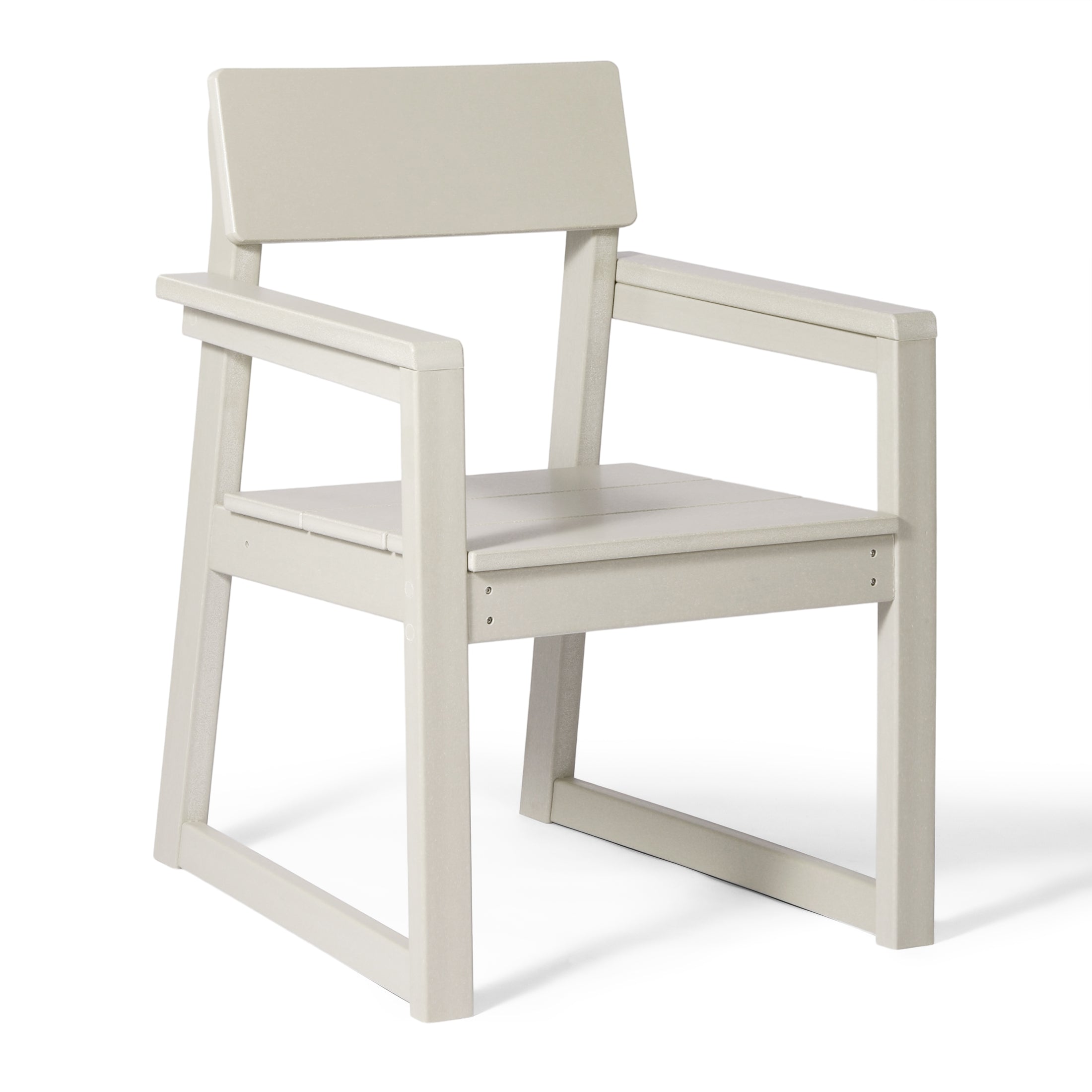Cambria Modern HDPE Outdoor Patio Dining Arm Chairs (Set of 2)