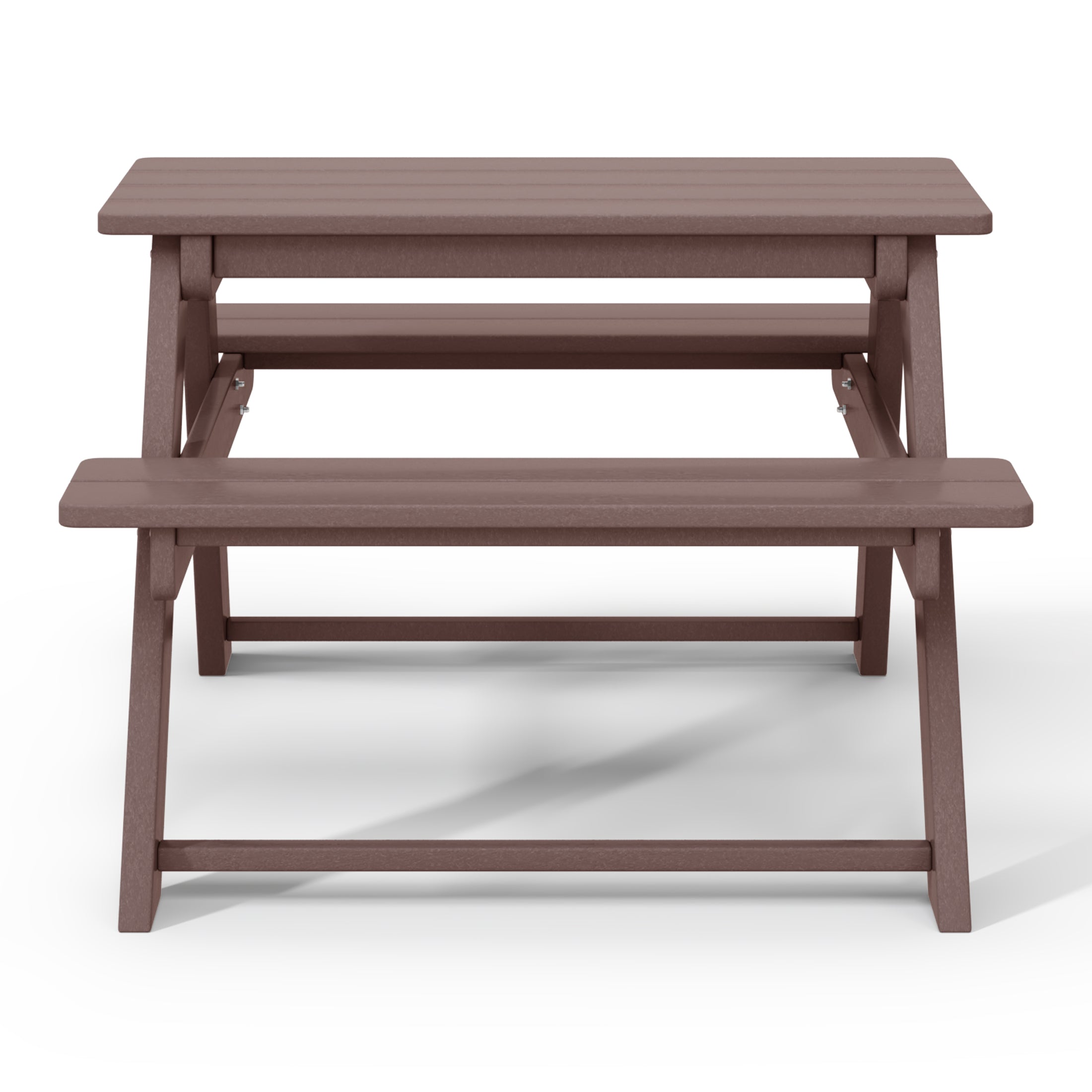 Paradise Outdoor Patio Kids HDPE Bench Picnic Table