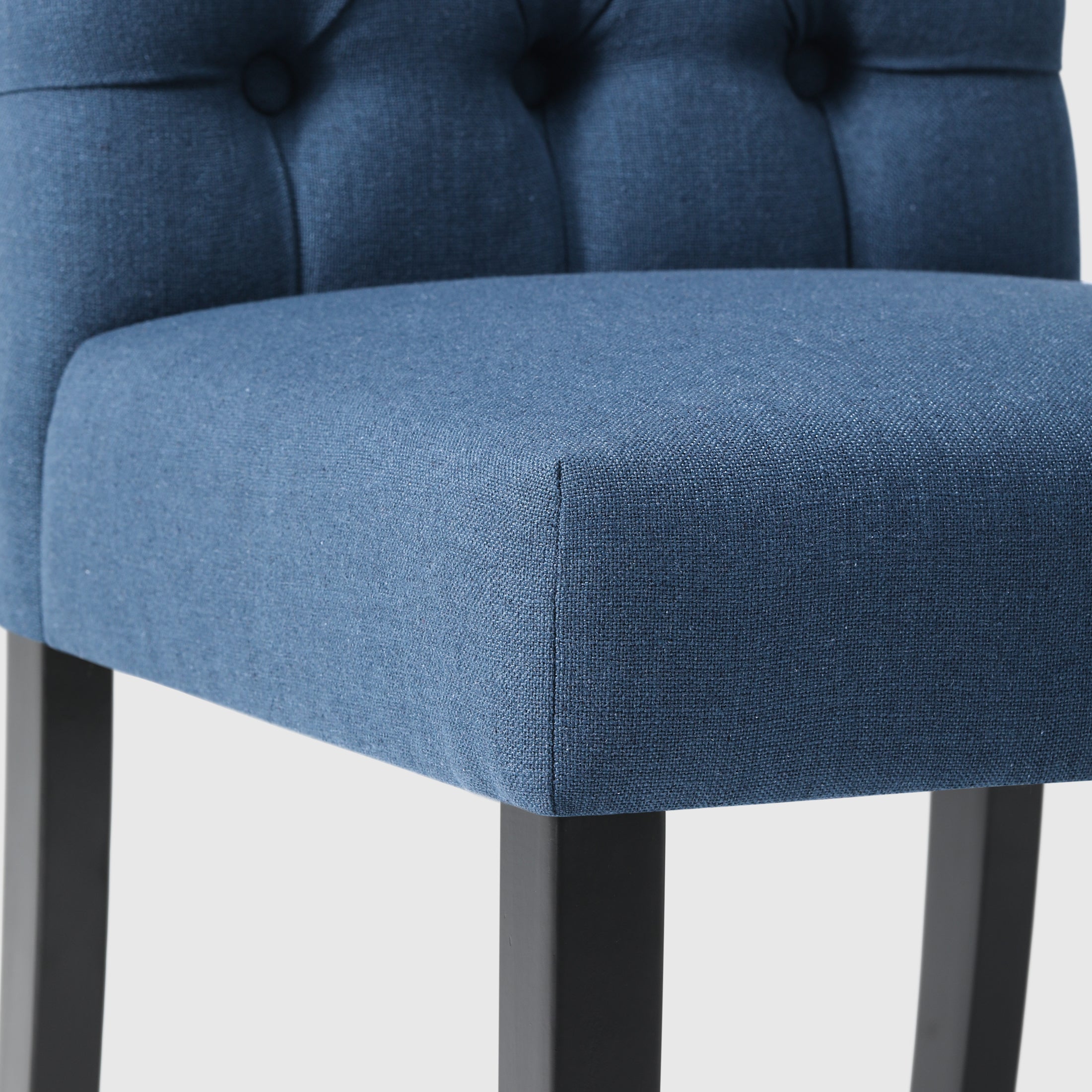 Bellmount Linen fabric tufted upholstered side chair