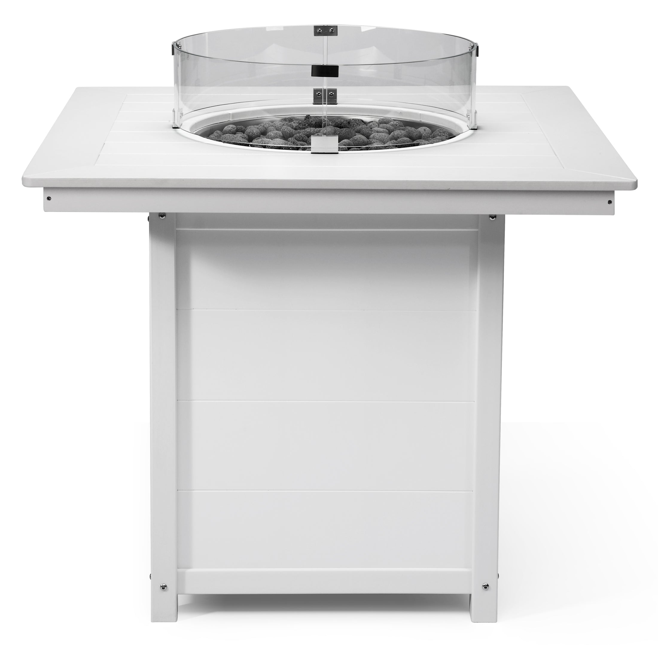 Sol 42" Modern Outdoor Patio Gas Propane Square Fire Pit Table