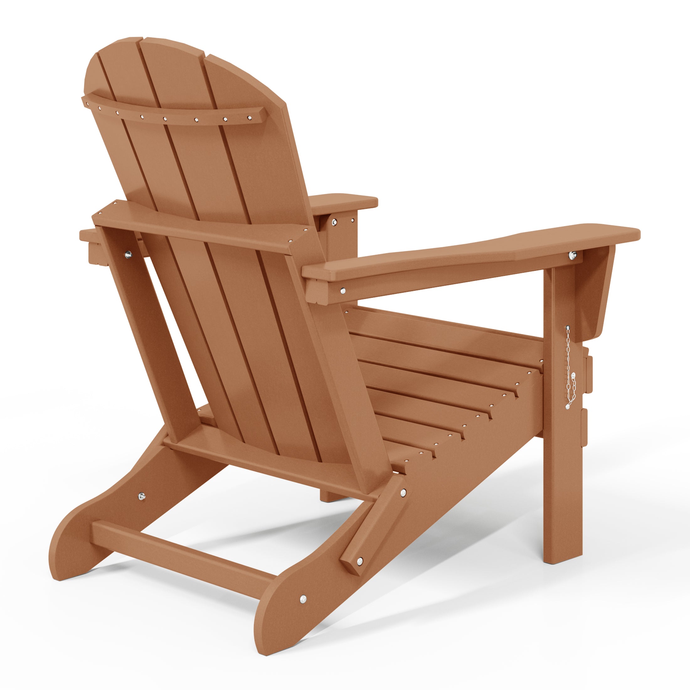 Paradise HDPE Outdoor Patio Folding Poly Adirondack Chair