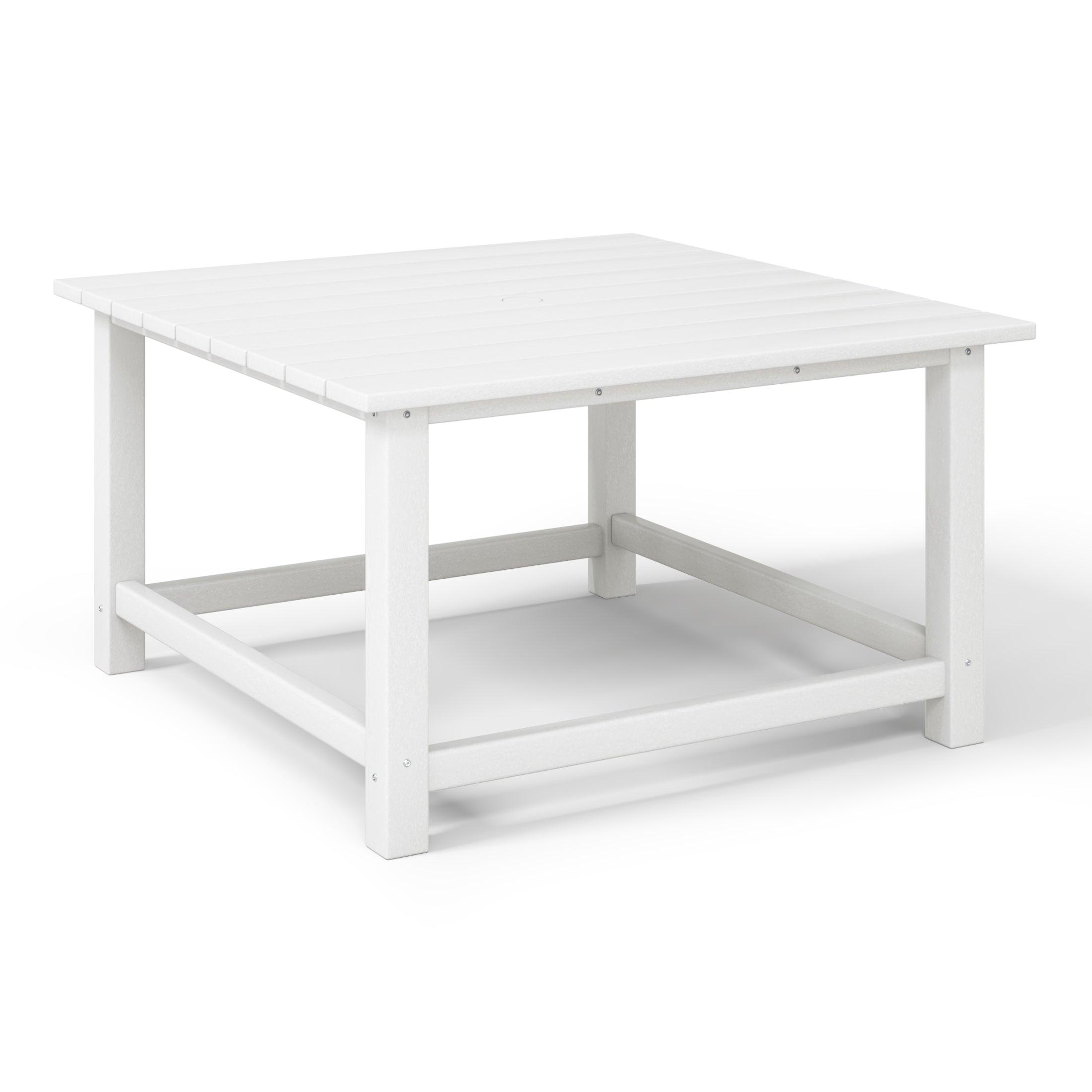 Paradise Low Outdoor HDPE Square Patio Coffee Table